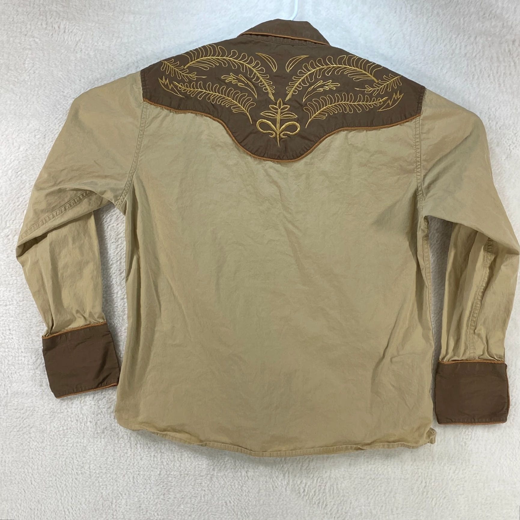 Vintage COOFANDY Mens Western Cowboy Shirt Embroidered Button Down Long Sleeve Shirt MED Size US M / EU 48-50 / 2 - 2 Thumbnail