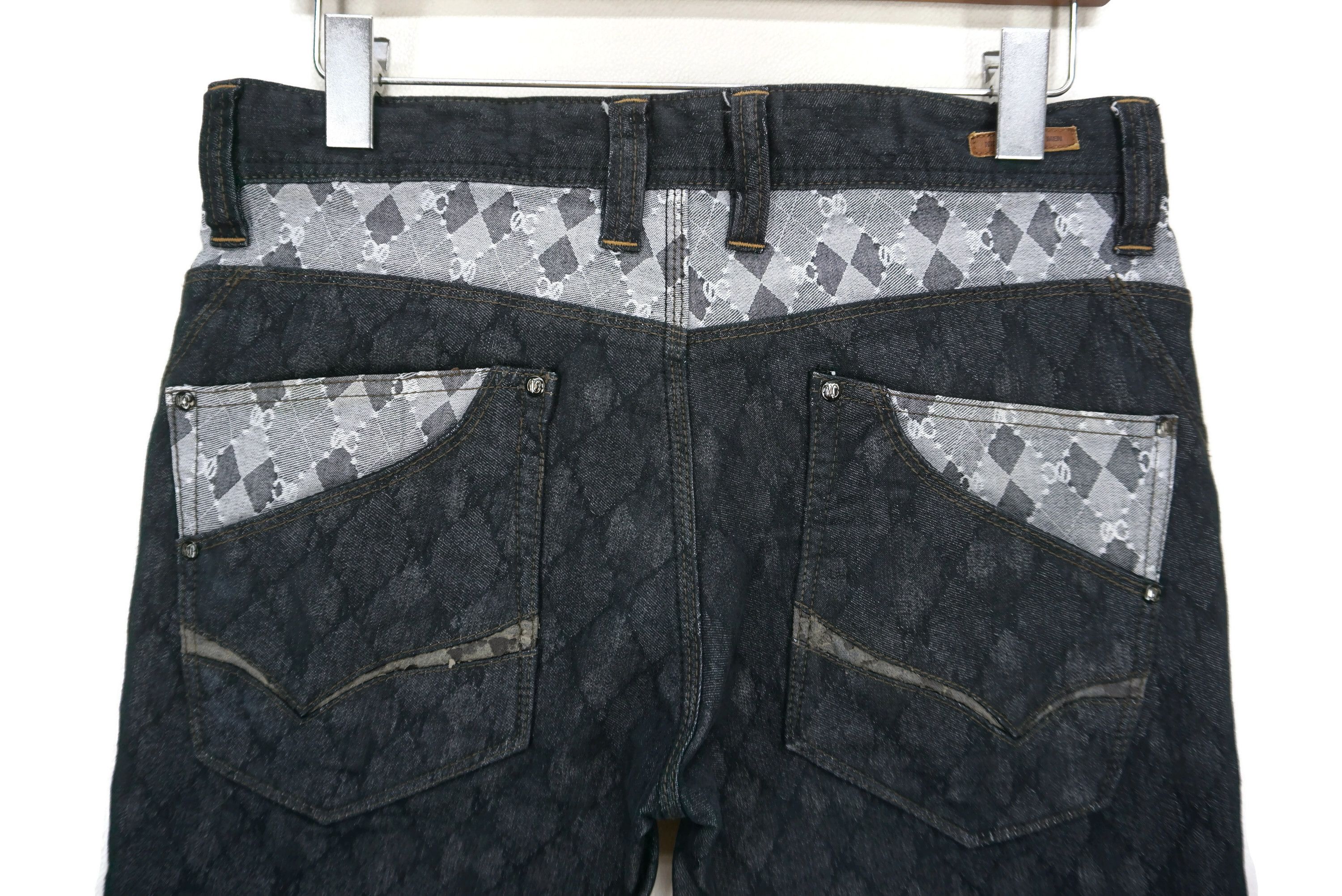 Japanese Brand Nicole Jeans Fit W33xL26.5 Matsuda Low-Rise Cropped Monogram Size US 30 / EU 46 - 7 Thumbnail