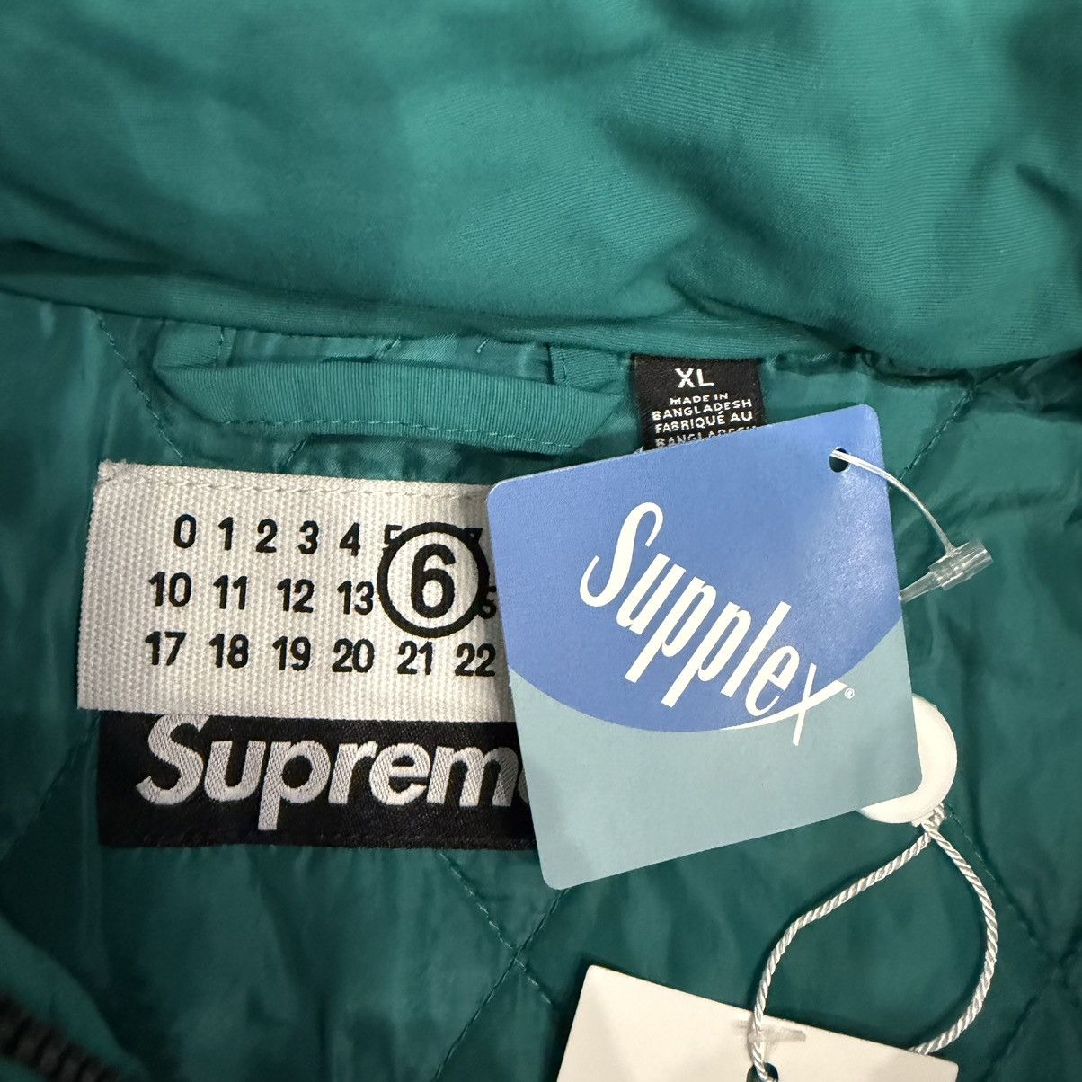 Maison Margiela × Supreme Supreme®/MM6 Maison Margiela Split Stadium Jacket Black Size US XL / EU 56 / 4 - 10 Thumbnail