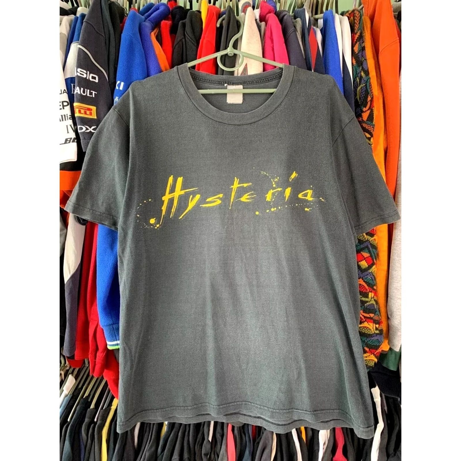 Vintage VINTAGE DEF LEPPARD HYSTERIA T-Shirt Men’s Size M Black Crew Neck Short Sleeve US 1987 Rock Band Tee Size US M / EU 48-50 / 2 - 2 Thumbnail
