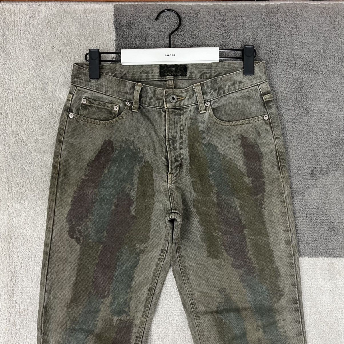 Japanese Brand Belly Belly Japanese Denim Abstract Painted Washed Jeans Size US 31 - 3 Thumbnail