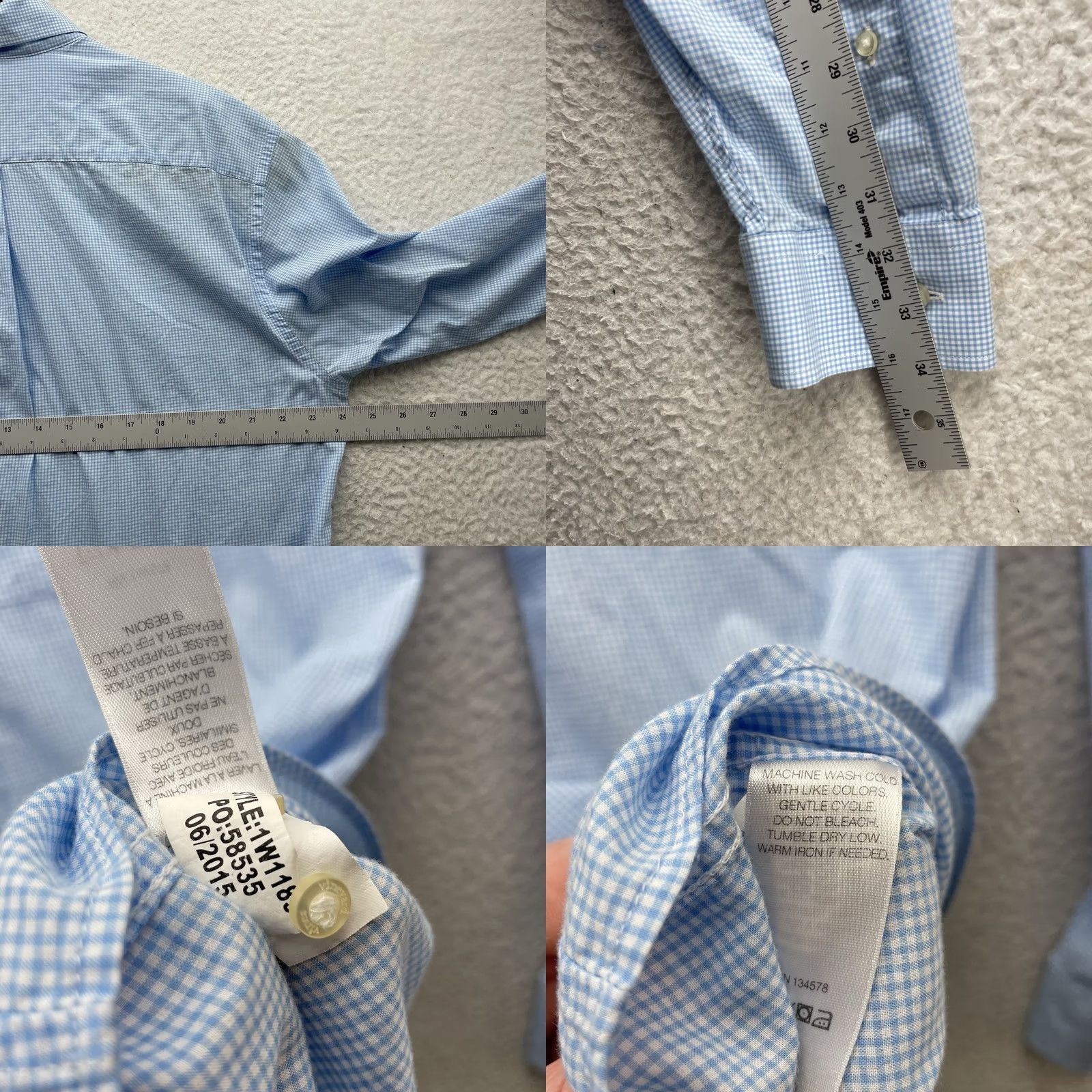 Vineyard Vines VINTAGE Vineyard Vines Tucker Shirt Mens Large L Classic Fit Blue White Gingham Check Size US L / EU 52-54 / 3 - 8 Thumbnail