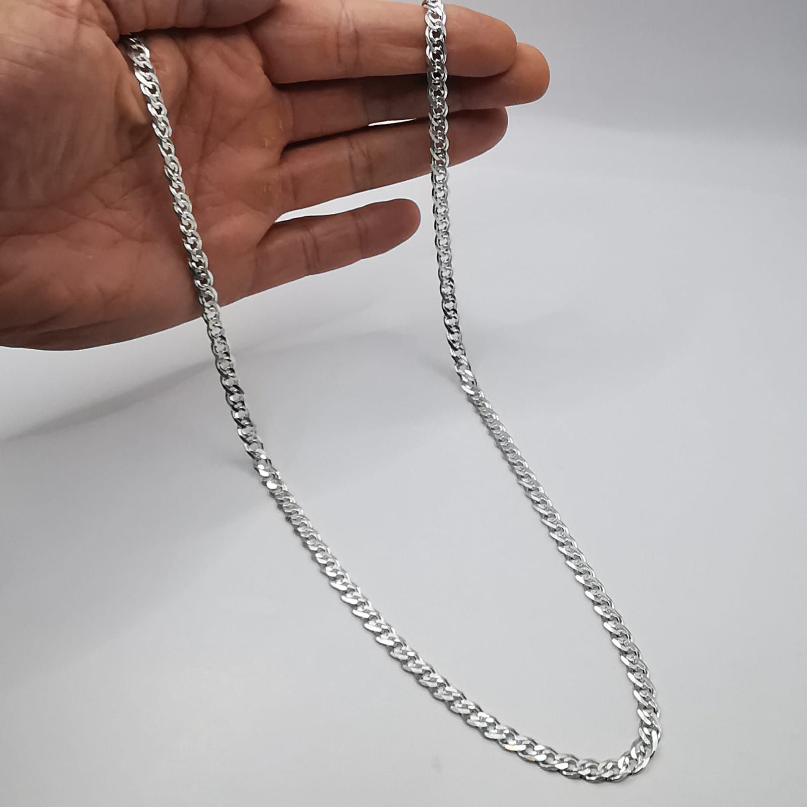 Sterling Silver Vintage Jewelry Chain, 925 Sterling Silver, Signed 25,03g Size ONE SIZE - 4 Thumbnail