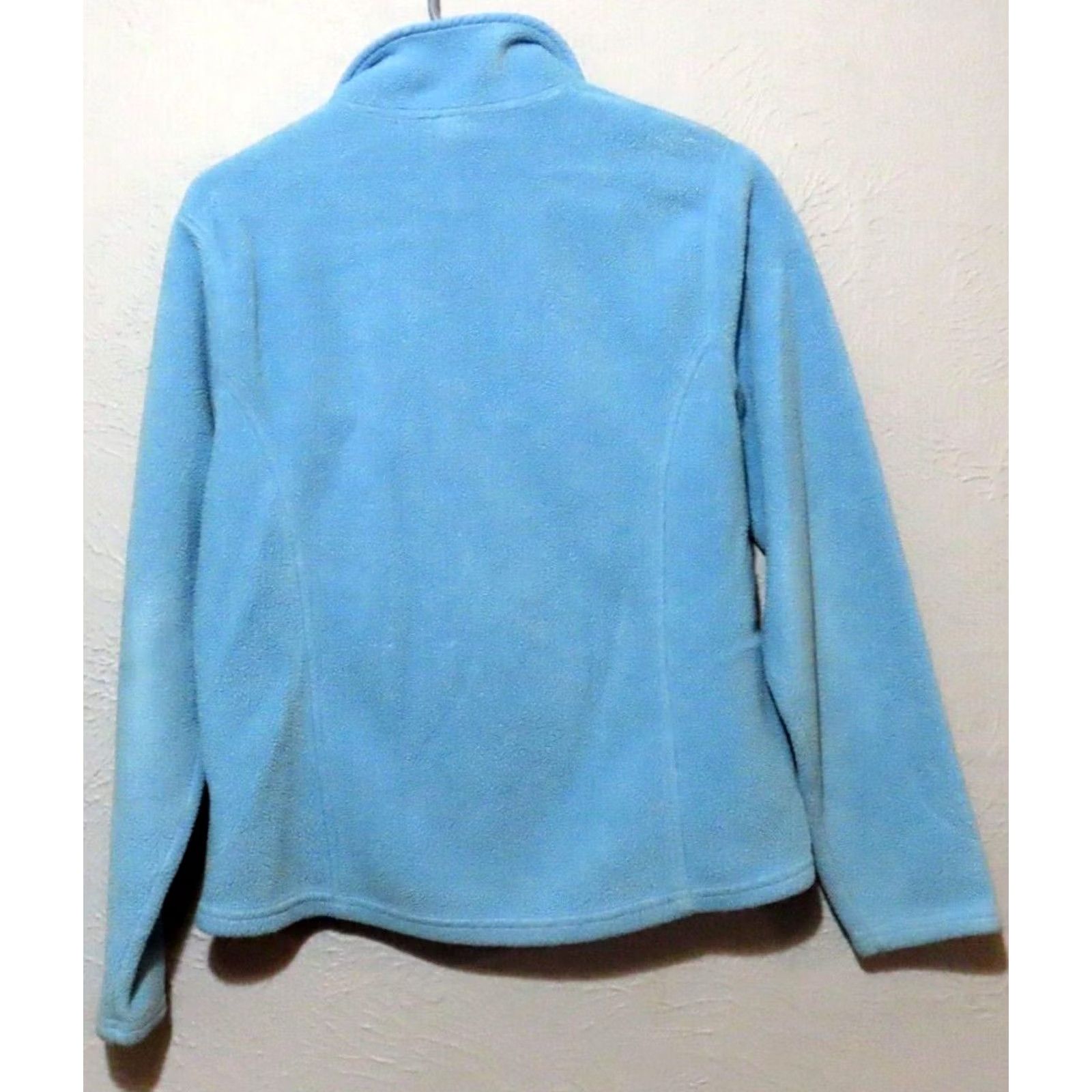 Vintage LL Bean Womens M Regular 1/4 Snap Sweater Pullover Light Blue Fleece Shirt Pullover Mens Womens Girls Boys Size M / US 6-8 / IT 42-44 - 6 Thumbnail