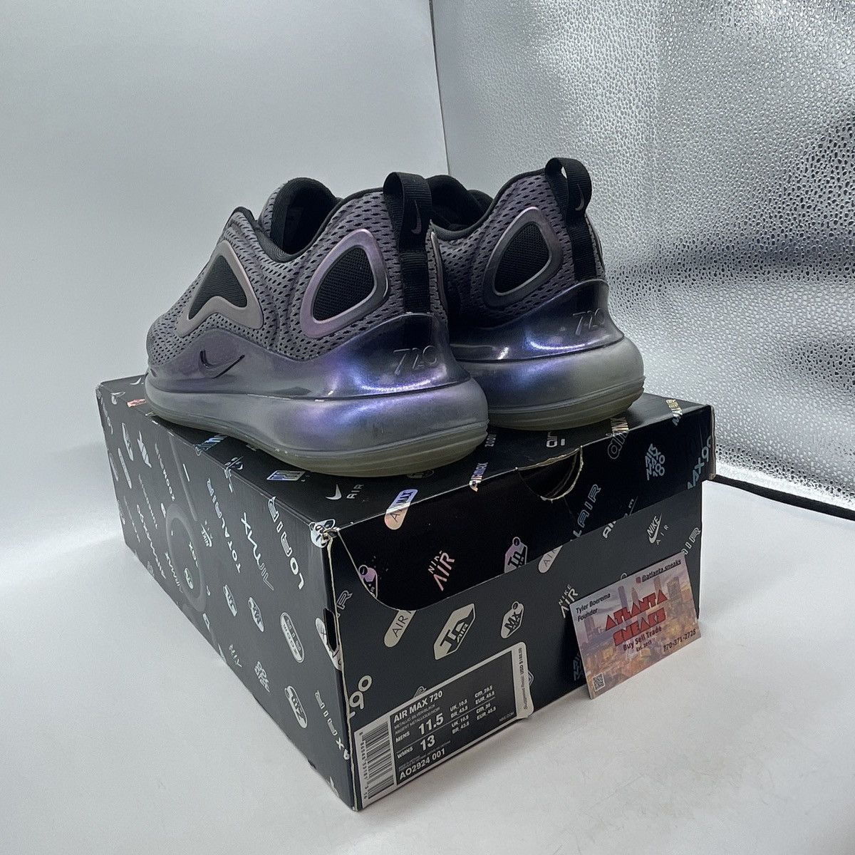 Nike Air max 720 northern lights night Size US 11.5 / EU 44-45 - 4 Thumbnail