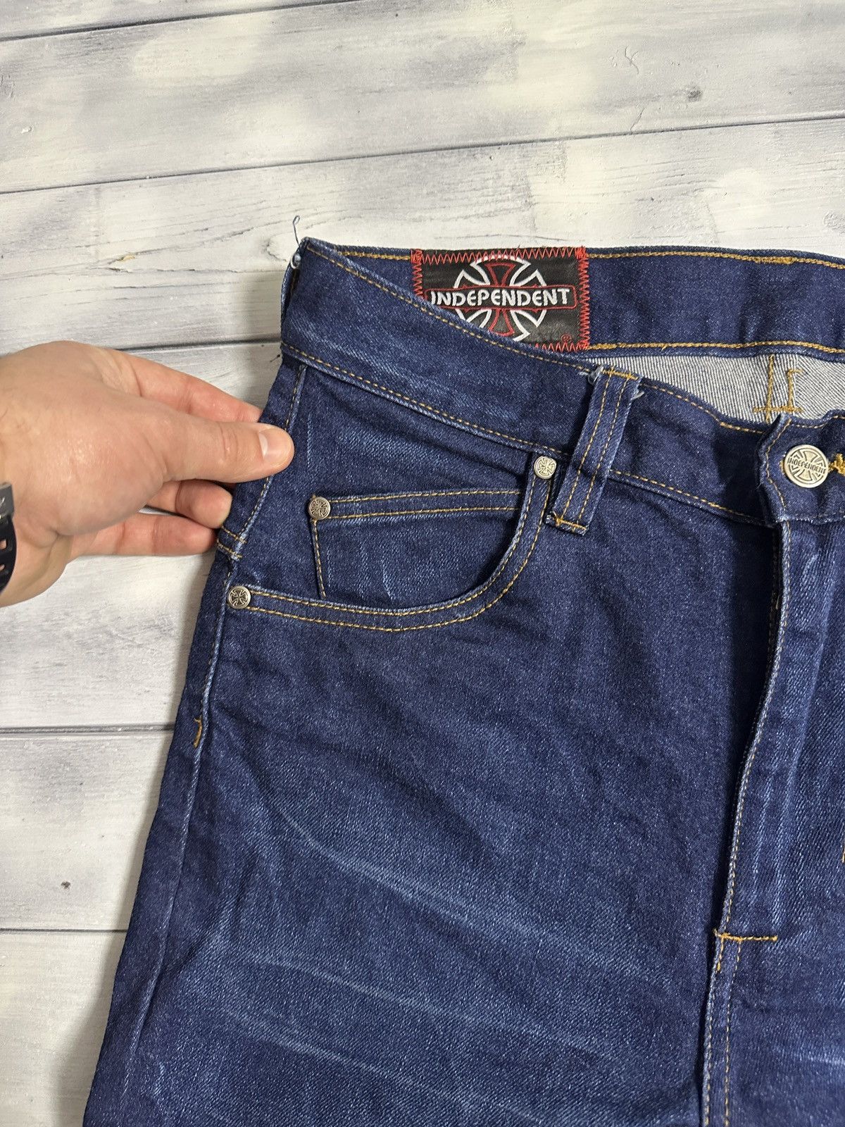 Independent Truck Co. Rare Jeans Independent Japan Y2K Style. Size US 30 / EU 46 - 8 Thumbnail
