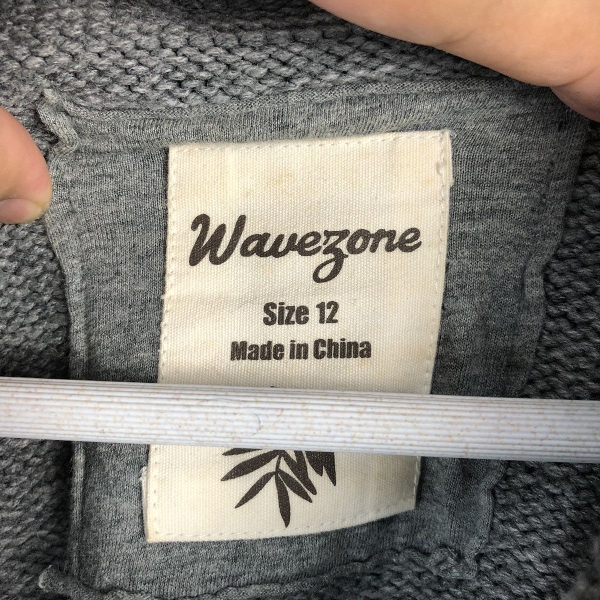 Japanese Brand Wave Zone Grey Cardigan Hoodie Knitwear #A1694 Size M / US 6-8 / IT 42-44 - 11 Thumbnail