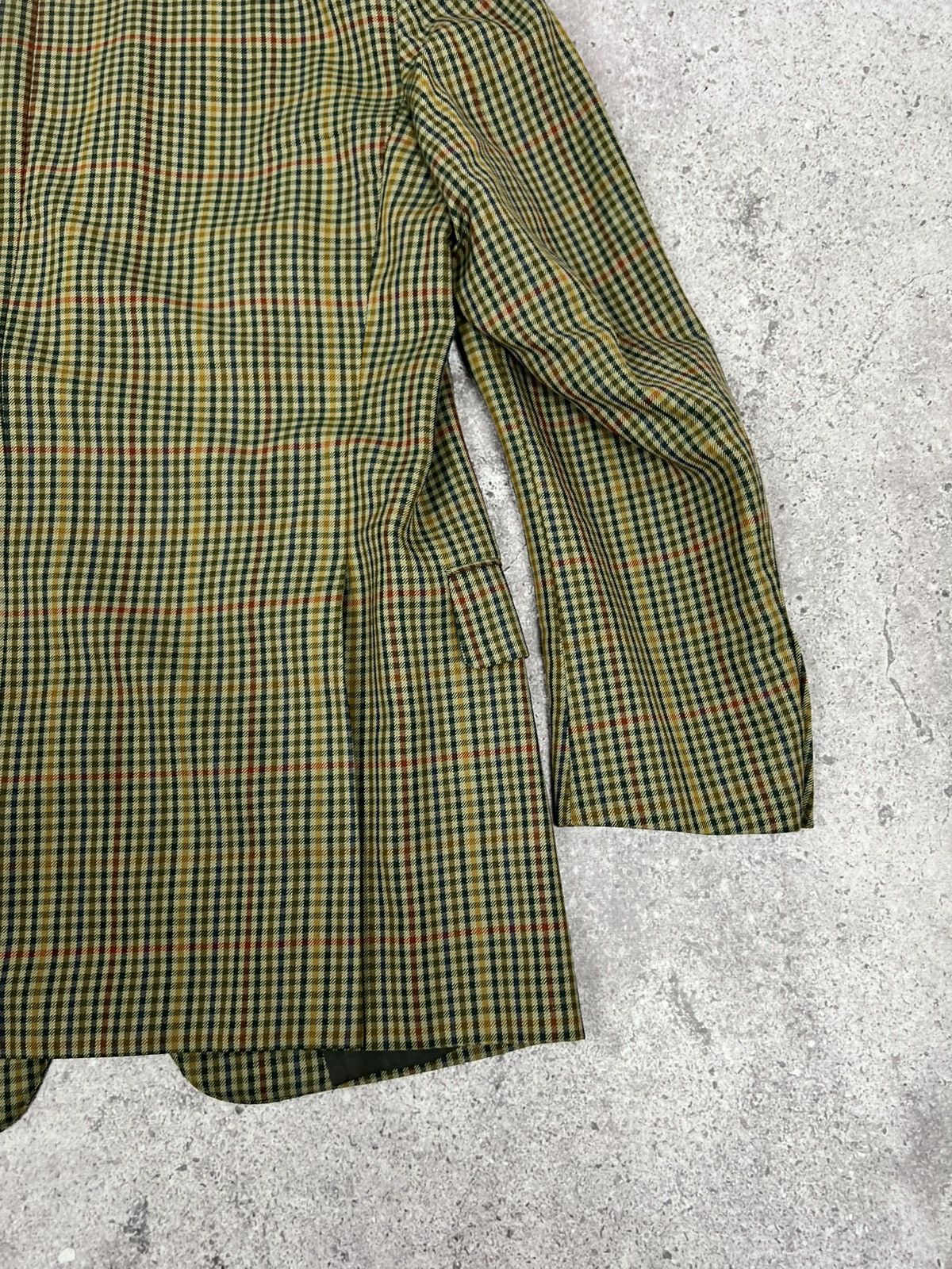 Burberry Vintage Burberrys Wool Blazer Jacket Lining Monogram Size 50R - 24 Thumbnail