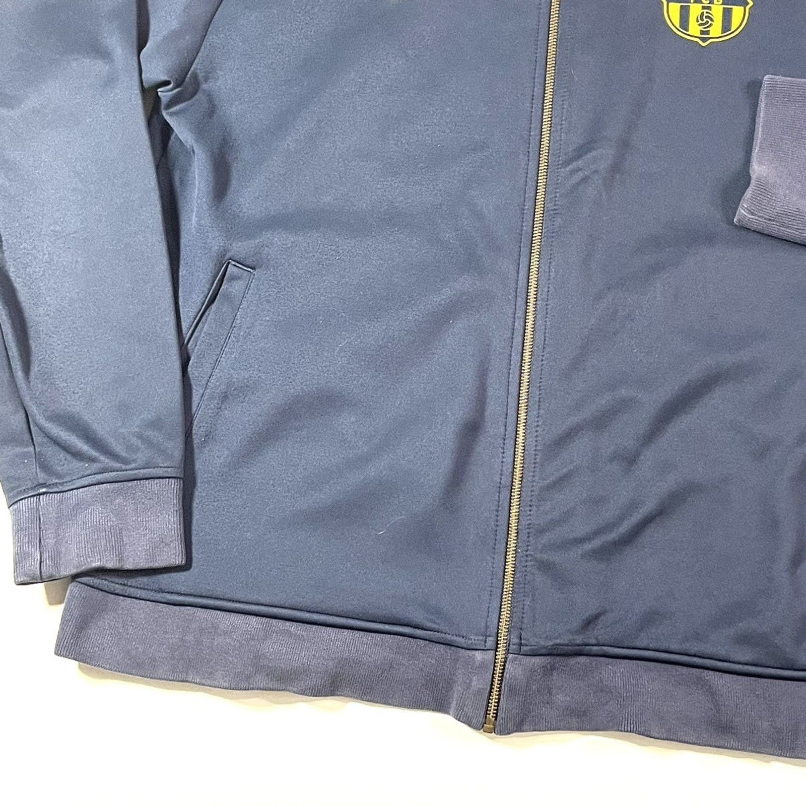 Nike 2000’s Nike FC Barcelona Soccer Track Jacket XXL Navy Size US XL / EU 56 / 4 - 4 Thumbnail