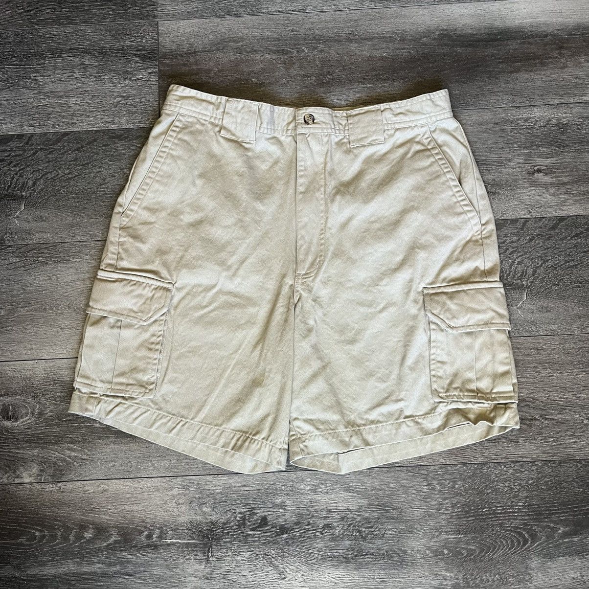 Givenchy Vintage 2000s Givenchy Activewear Paris Cargo Beige Shorts Size US 34 / EU 50 - 2 Thumbnail