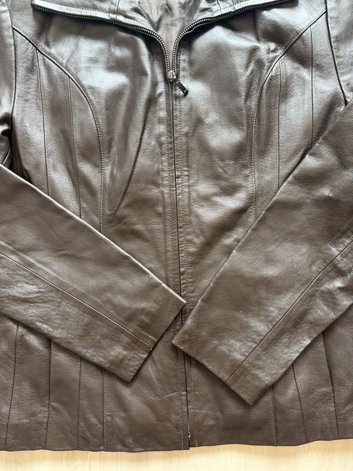 Vintage Y2K East 5th Genuine Leather Jacket Sz M Size M / US 6-8 / IT 42-44 - 3 Thumbnail