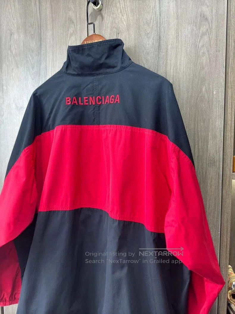 Balenciaga Balenciaga Black Red Embroidered Jacket. Size US M / EU 48-50 / 2 - 7 Thumbnail