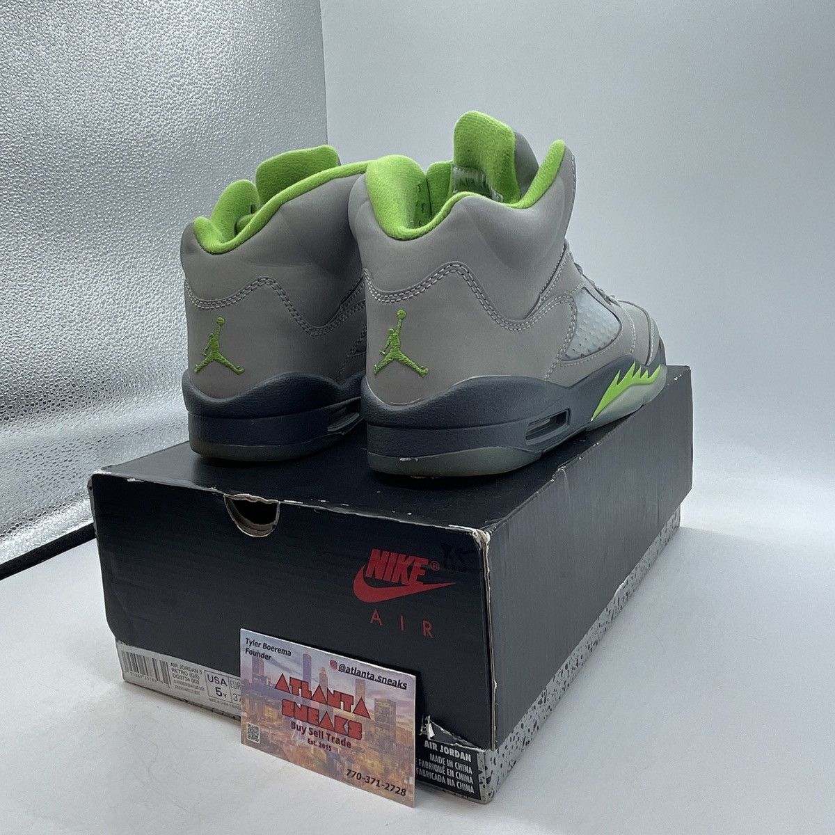 Jordan Brand Air Jordan 5 green bean Size US 5 / EU 37 - 5 Thumbnail