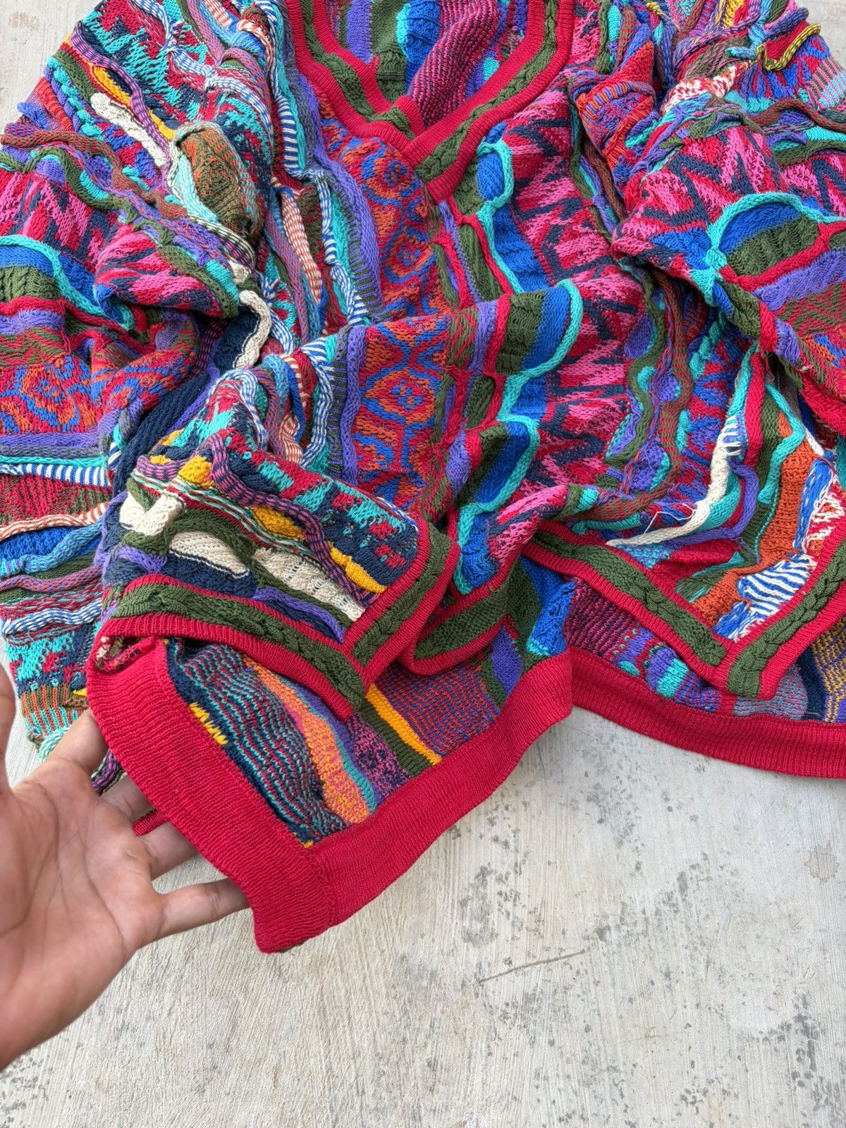 Coogi Vintage 90s Coogi 3D Knit Sweater Size US XL / EU 56 / 4 - 6 Thumbnail