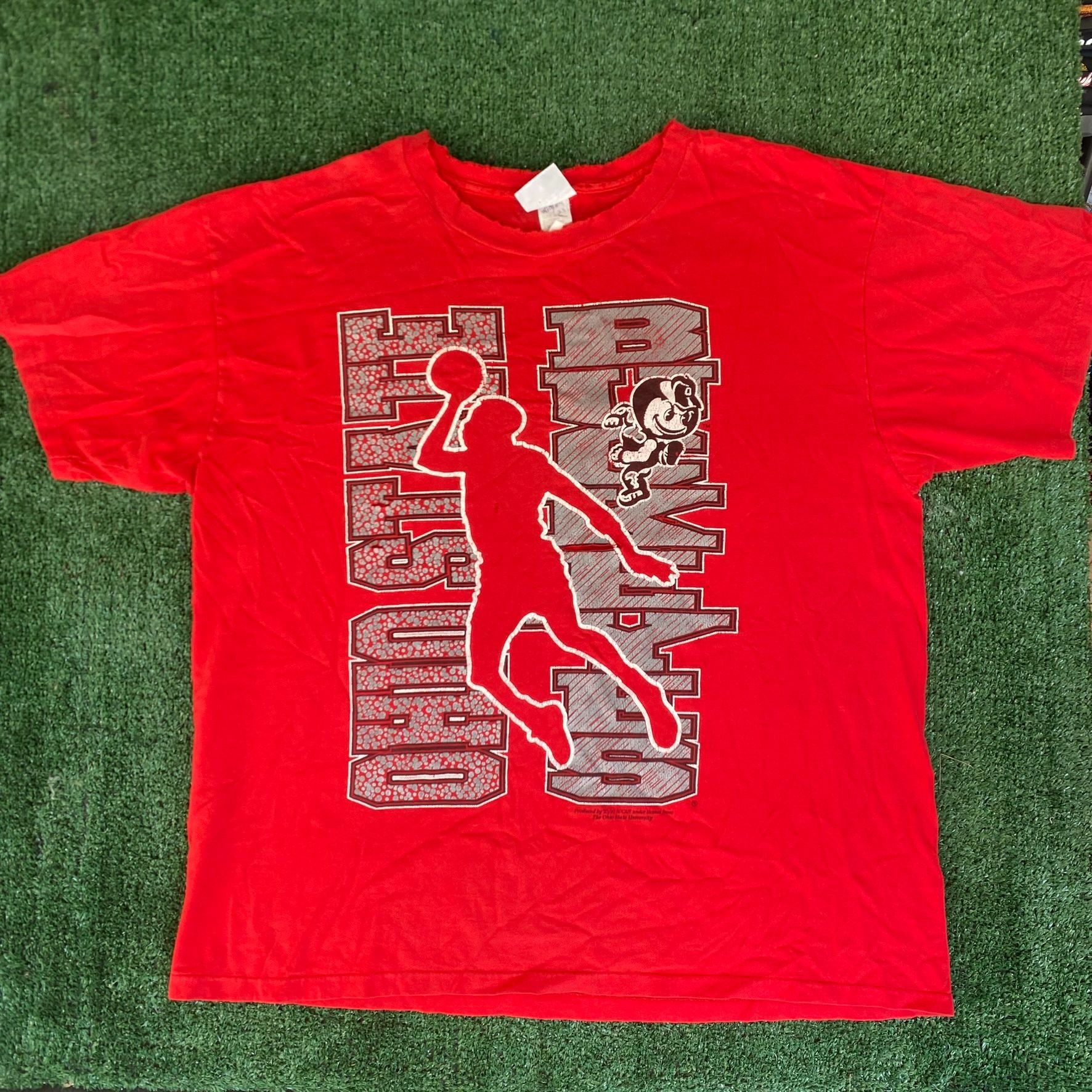 NCAA Vintage 90s Ohio State Buckeyes Shirt College Basketball Tee Size US XL / EU 56 / 4 - 1 Thumbnail