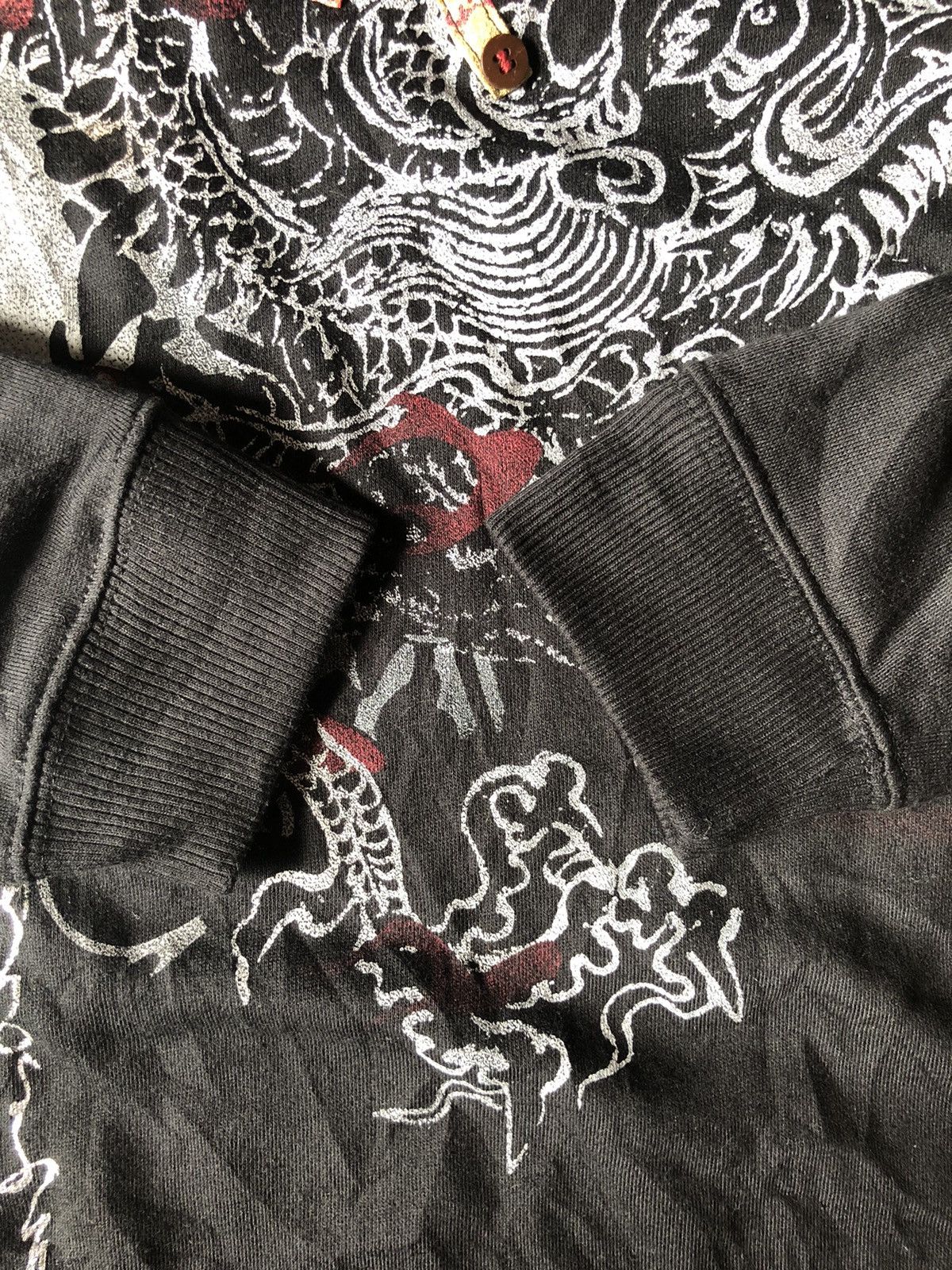 Karakuri Tamashii Y2K Sukajan Dragon Motif fullprint sweatshirt Japanese Myth Size US XL / EU 56 / 4 - 7 Thumbnail