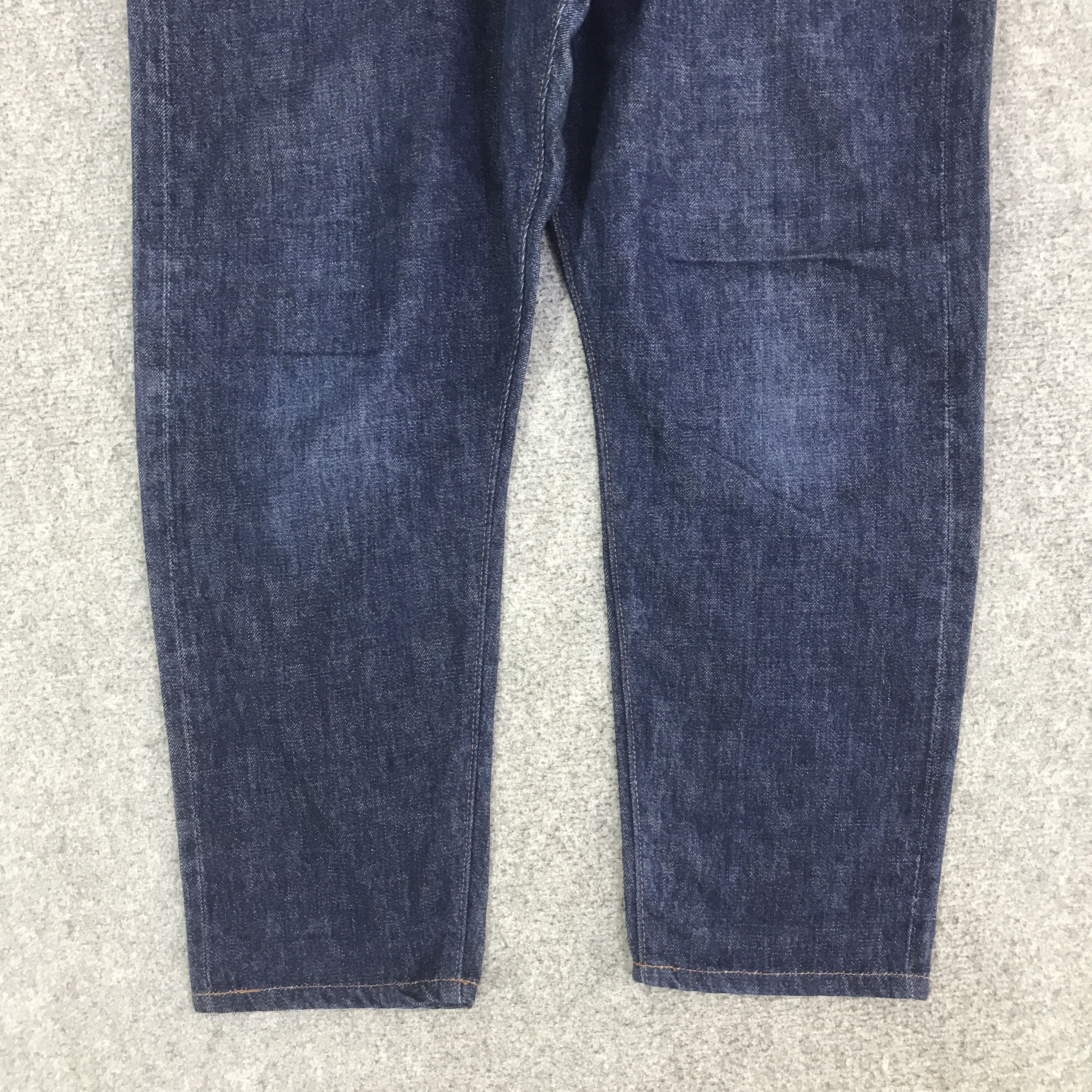 Studio D'Artisan STUDIO D'ARTISAN BLUE DENIM RED LINE DENIM PANTS K130B4 Size US 33 - 3 Thumbnail