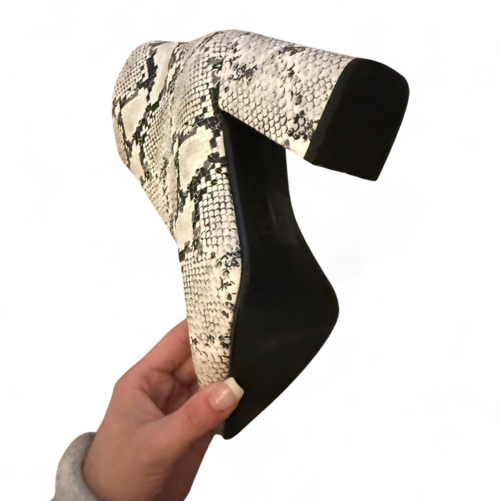 Other Snakeskin pointed toe ankle boots brand new!. Size US 7 / IT 37 - 2 Thumbnail