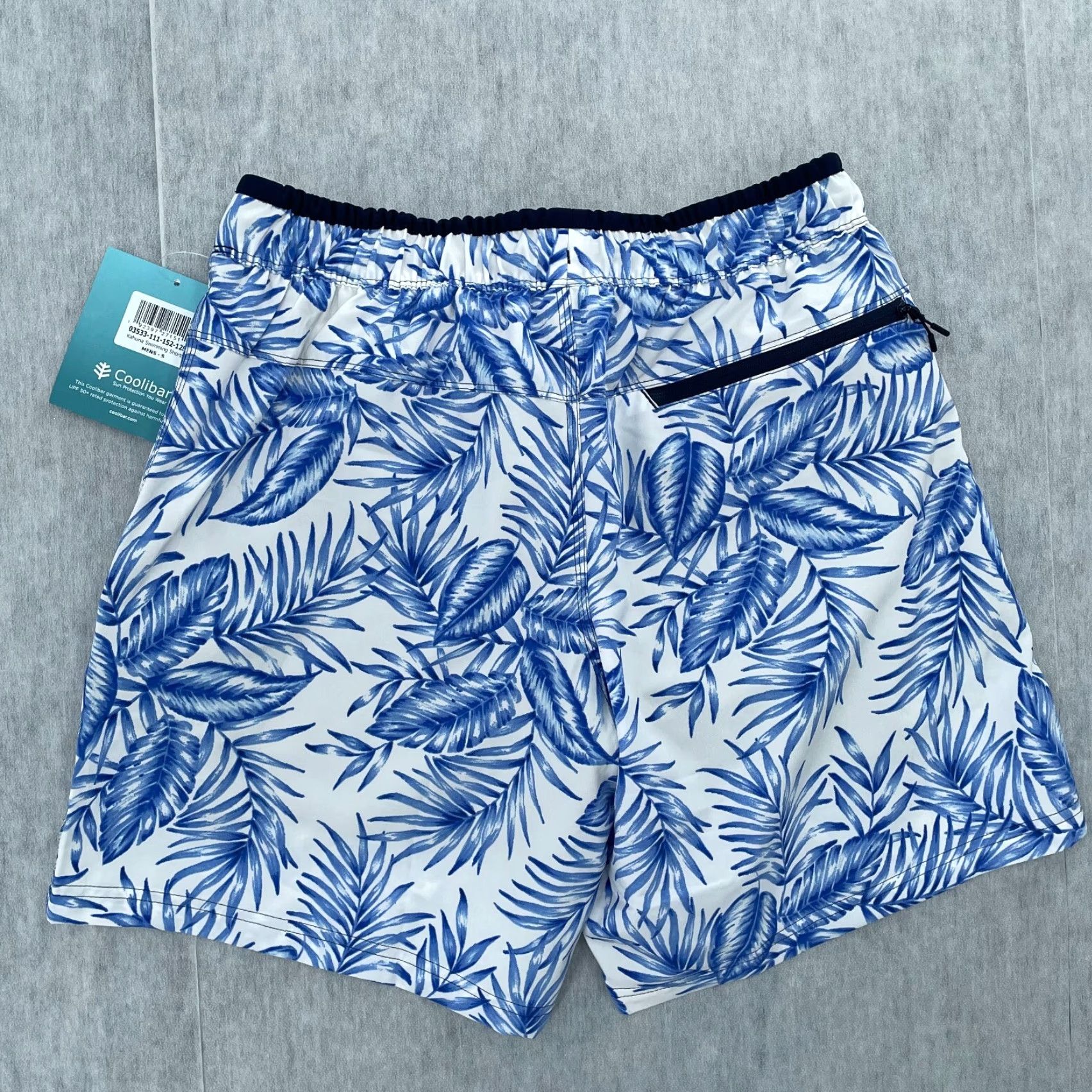 Vintage Coolibar Shorts Blue Floral Kahuna Trunks Lined Mens S NEW Adult Small Beach Hawaiian Swim Bottoms Size US 29 - 2 Thumbnail
