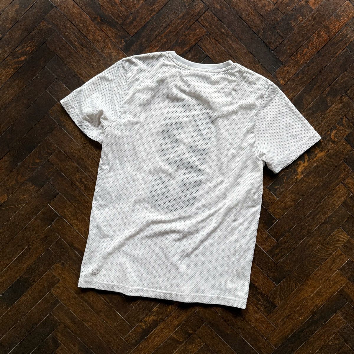 Puma Puma Womens White Mesh Short Sleeve Crew Neck T-Shirt Size M / US 6-8 / IT 42-44 - 2 Thumbnail