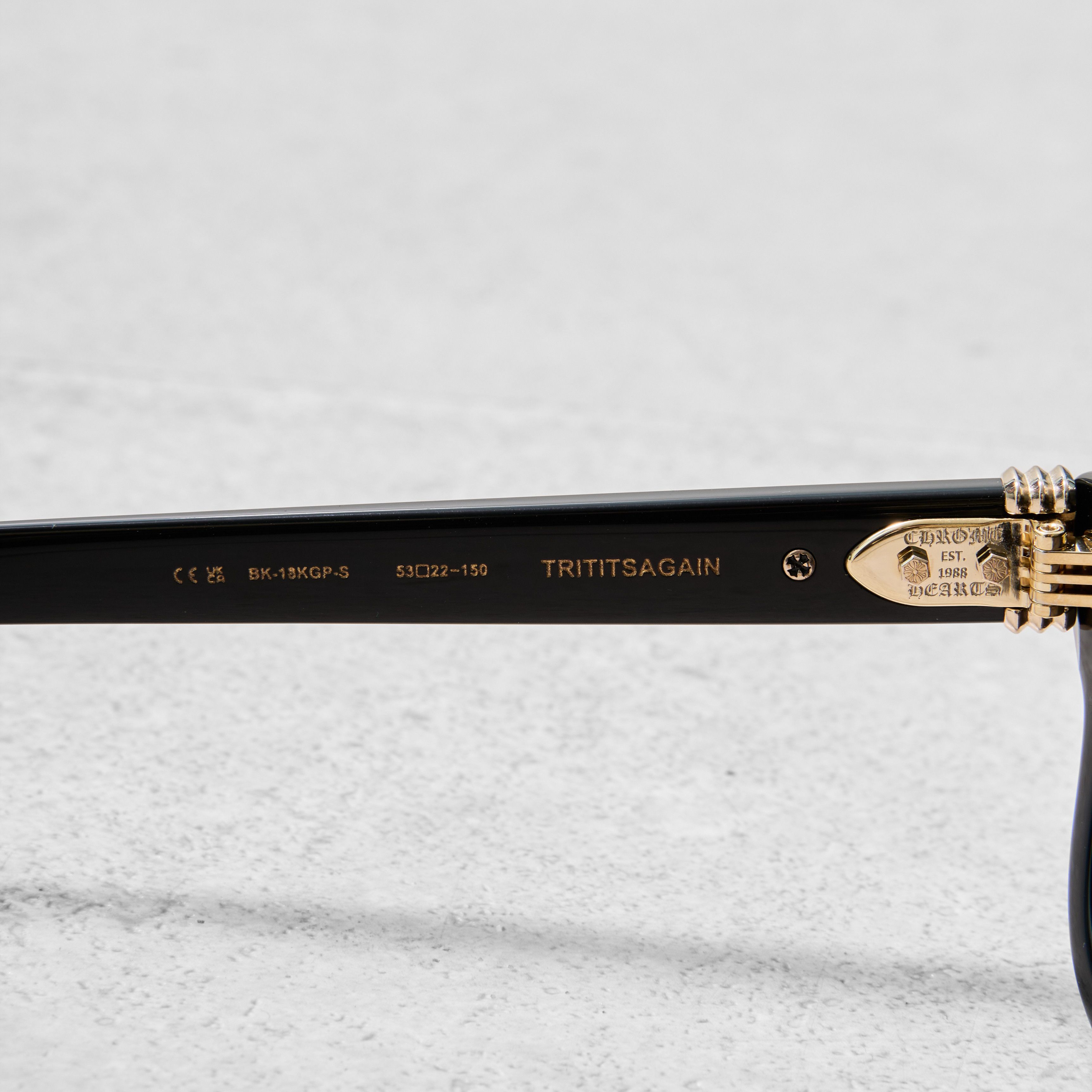Chrome Hearts CHROME HEARTS TRITITSAGAIN BLACK/18KGP-SUN Size ONE SIZE - 10 Thumbnail