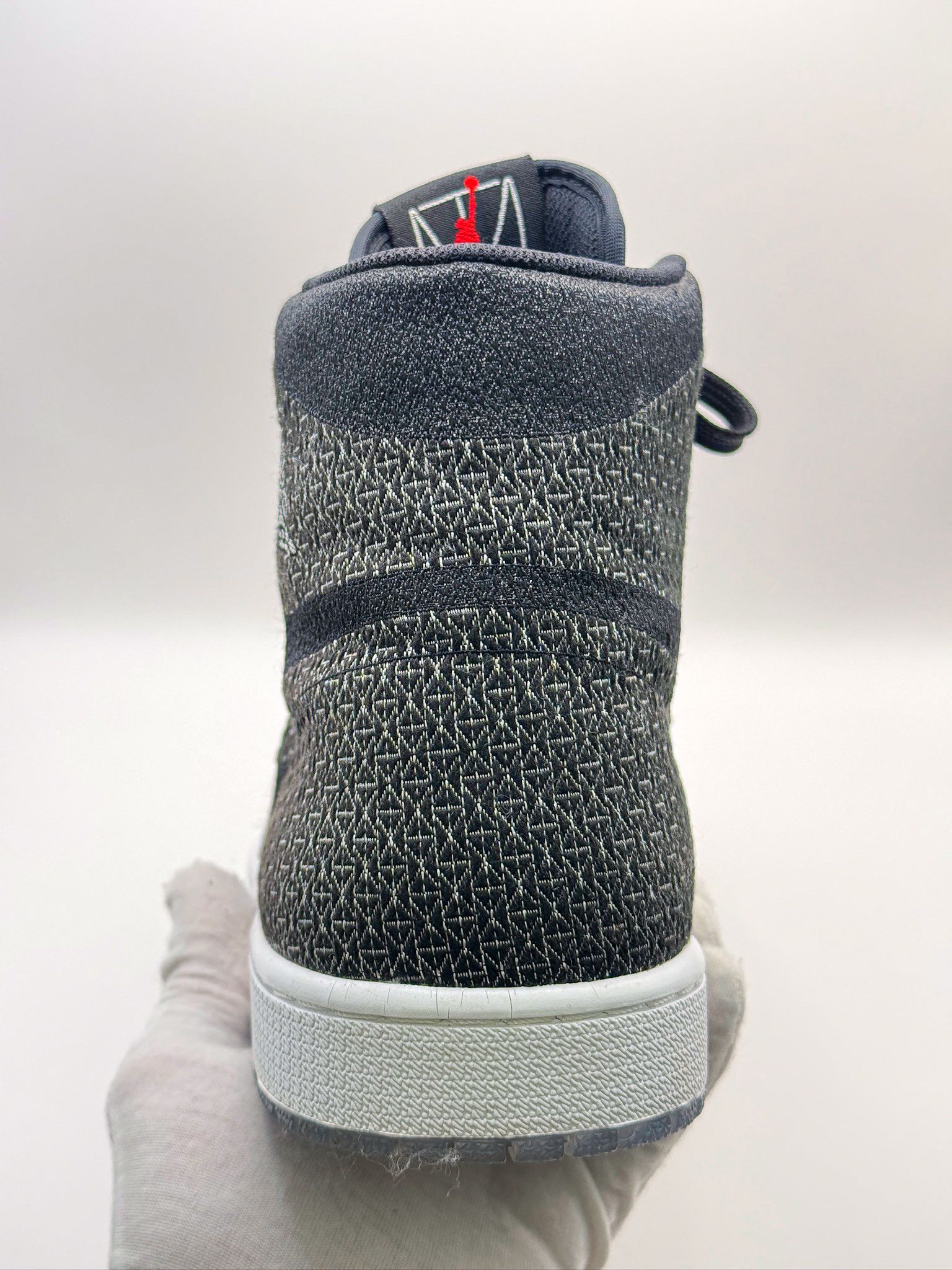 Nike Nike Air Jordan 1 High Knit Black Grey Sneakers Size US 13 / EU 46 - 14 Thumbnail