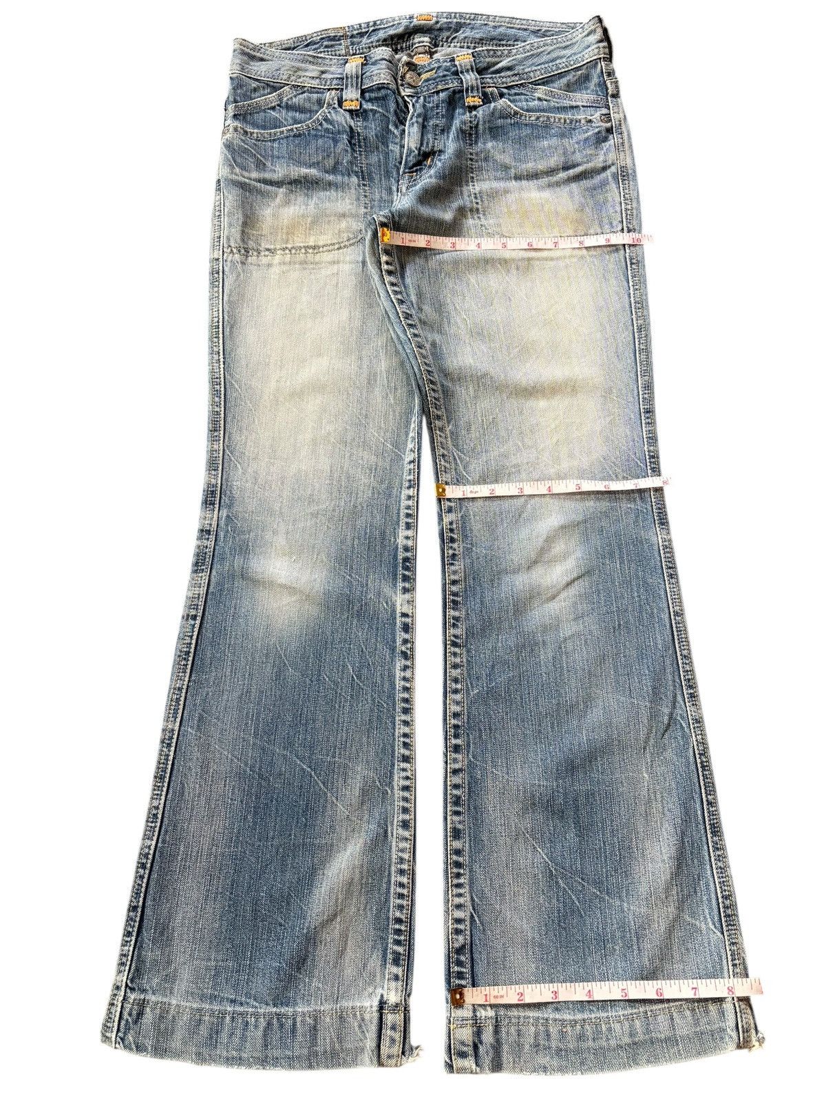 Hysteric Glamour Vintage Japanese Brand Faded Wash Distress Flare Jeans Size 30" / US 8 / IT 44 - 8 Thumbnail