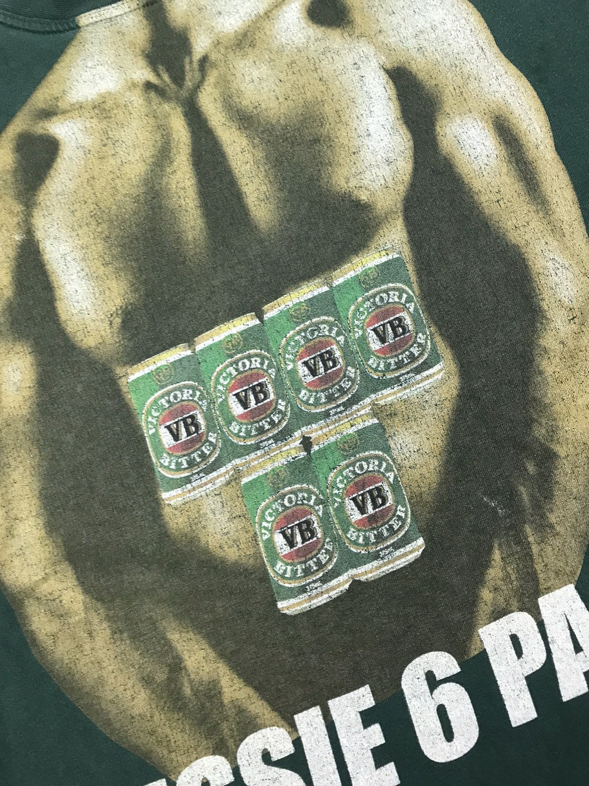 Vintage Aussie 6 Pack Victoria Bitter Vintage Printed Tshirt Size US L / EU 52-54 / 3 - 6 Thumbnail