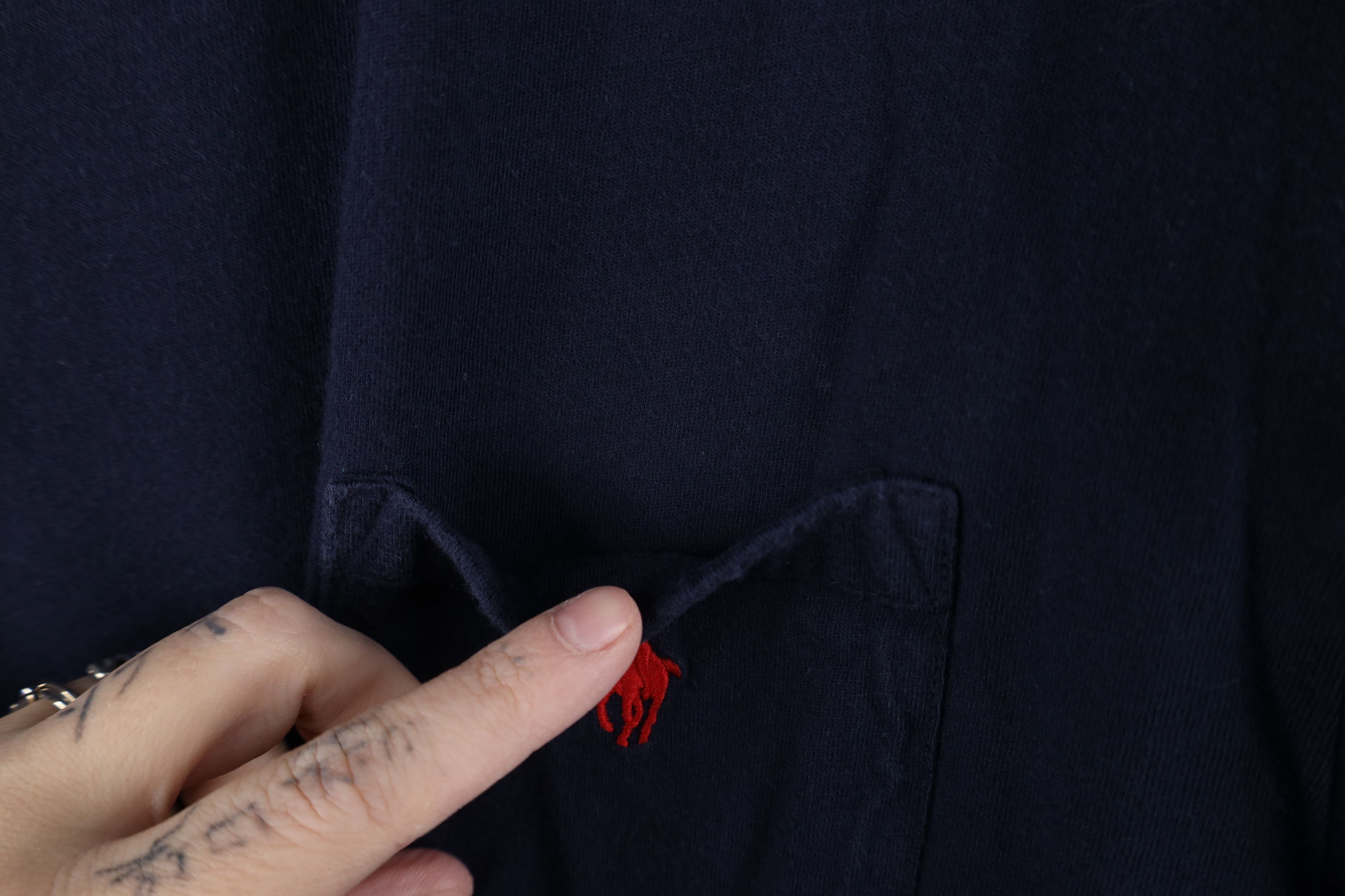 Ralph Lauren Vintage 90s Ralph Lauren Long Sleeve Pocket T-Shirt Cotton Size US S / EU 44-46 / 1 - 5 Thumbnail