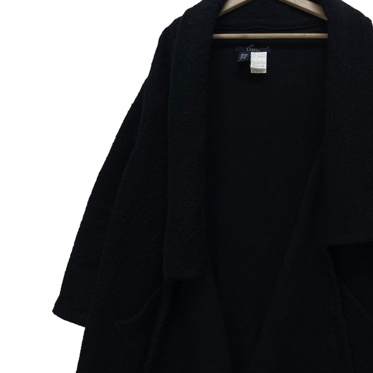 Limi Feu 🔥Yohji Yamamoto Limi Feu Drape Long Coat Button Less Size M / US 6-8 / IT 42-44 - 7 Thumbnail