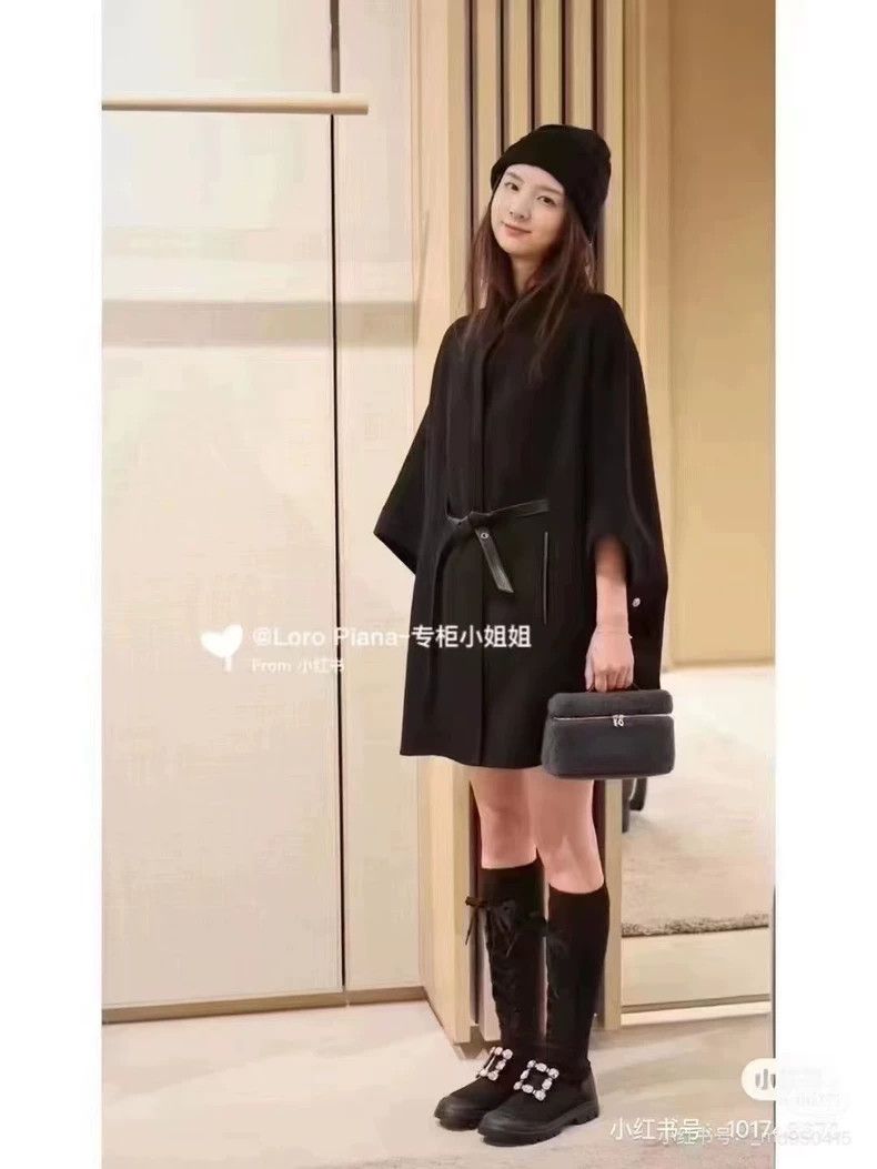 Loro Piana LORO PIANA New black Salzburg cloak Size ONE SIZE - 2 Thumbnail