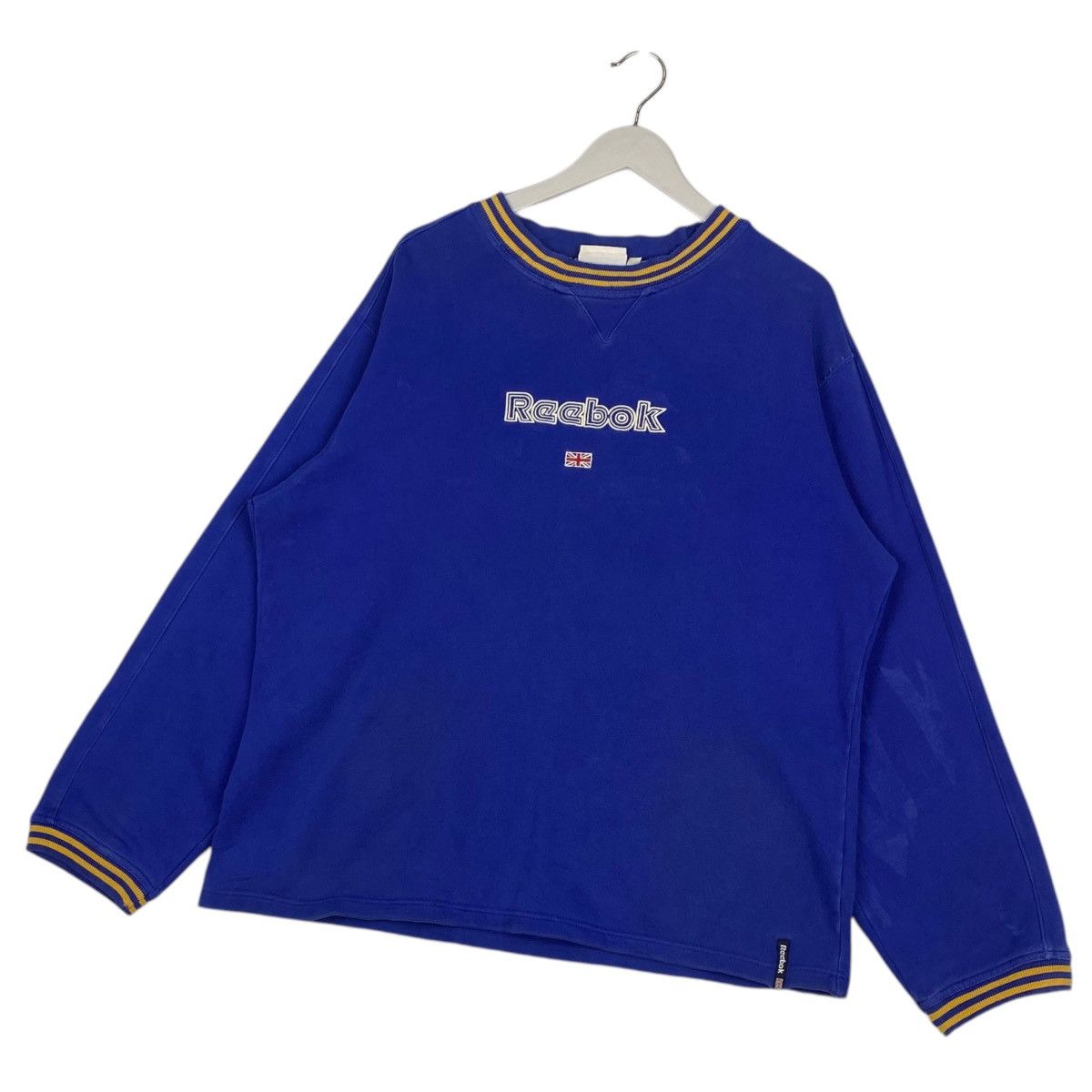 Reebok × Vintage Vintage Reebok Embroidered Crewneck Sweatshirt Blue Size US L / EU 52-54 / 3 - 2 Thumbnail