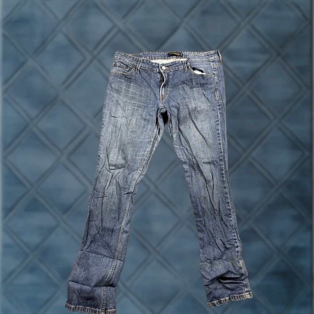 Levi's Levi's 524 Jeans Women Regular 15 M Medium Blue Denim Stretch 5-Pocket Straight Jeans 33in Inseam Medium Wash 80s 90s Size 36" / US 14 / IT 50 - 1 Thumbnail