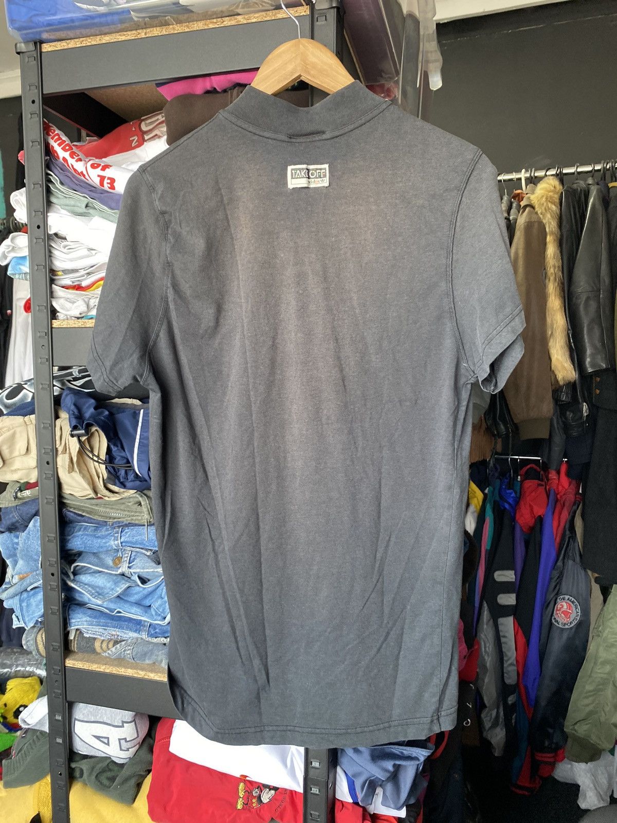 Adidas × Vintage 90s Adidas Take Off Telephone Logo Black VNTG T Shirt Mens Size US L / EU 52-54 / 3 - 12 Thumbnail