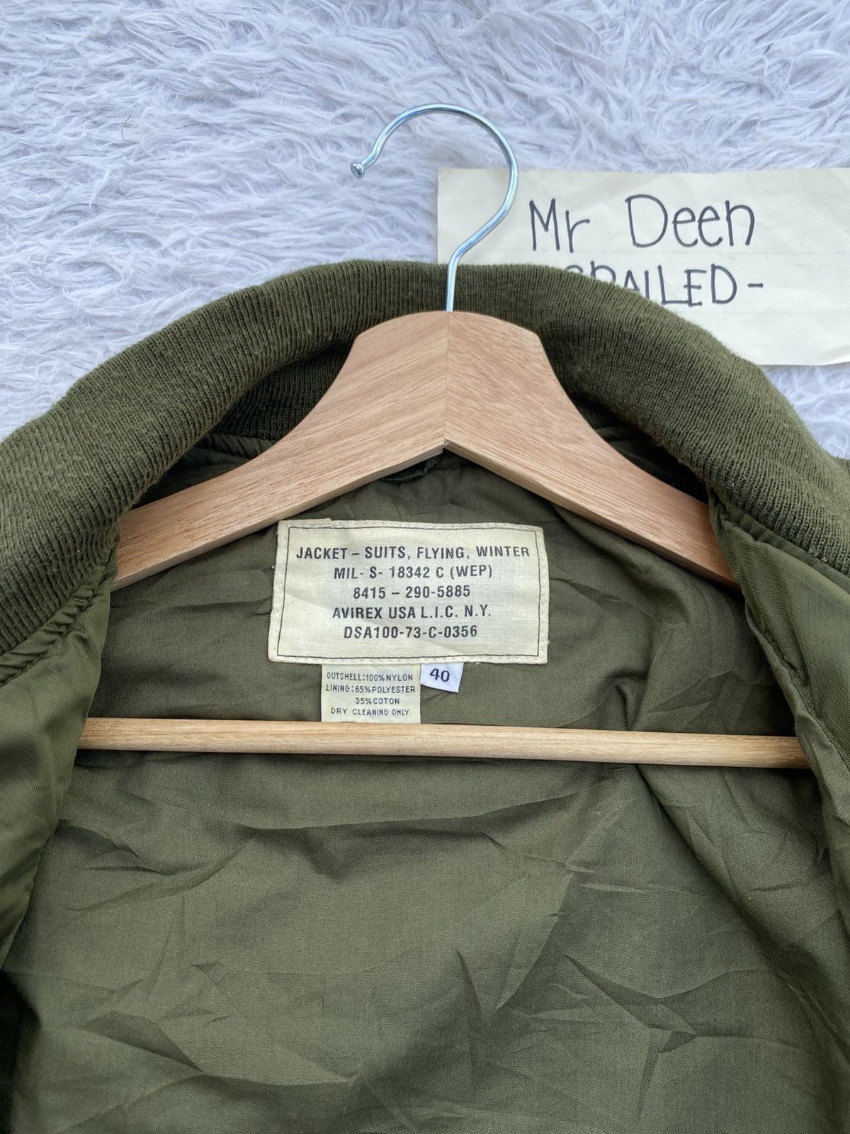 Avirex Vintage Scovill Green US Avirex Army Nylon Bomber Jacket Size US M / EU 48-50 / 2 - 8 Thumbnail