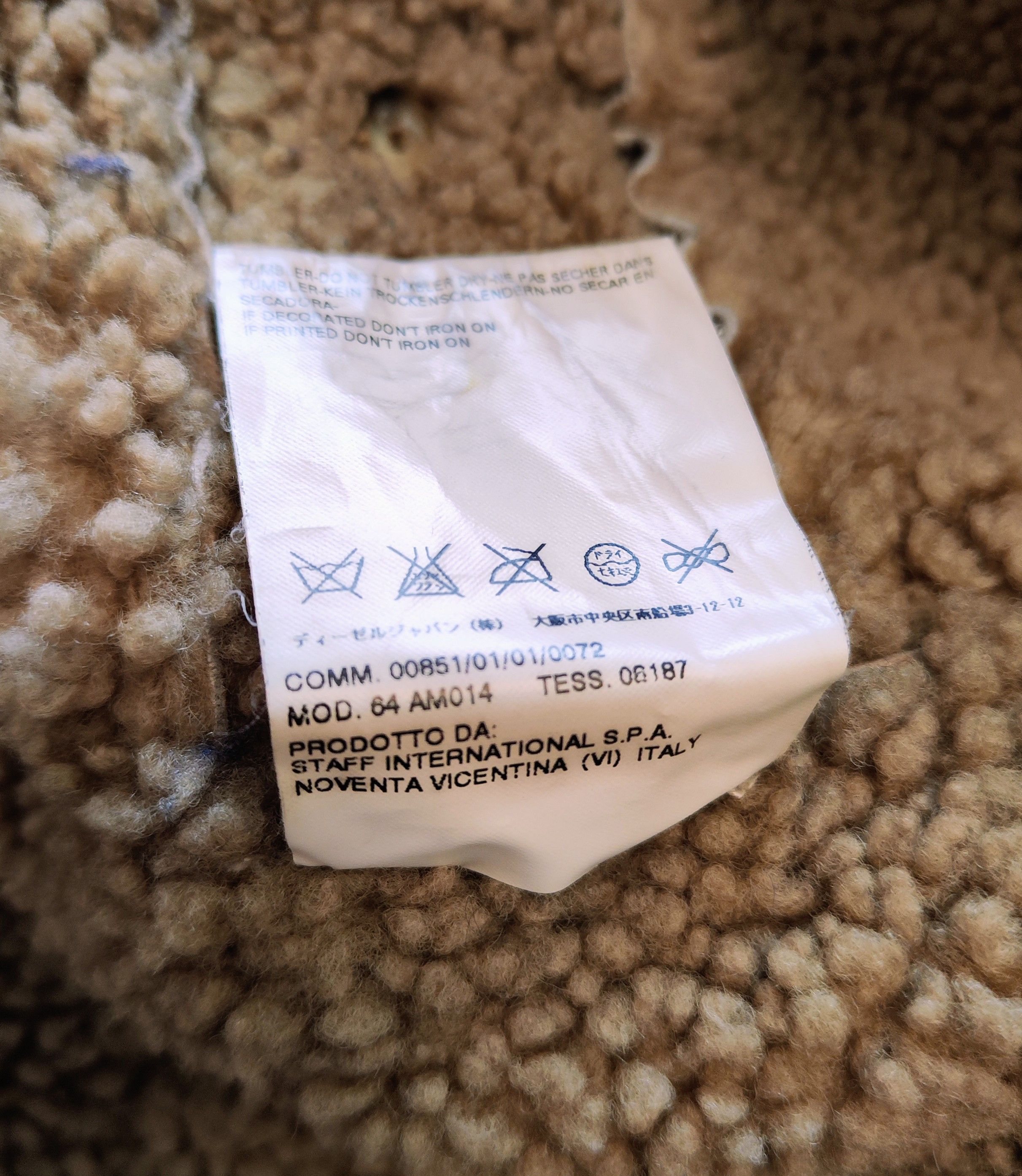Diesel Shearling coat.Like Vetements or Balenciaga coats. Size US L / EU 52-54 / 3 - 9 Thumbnail