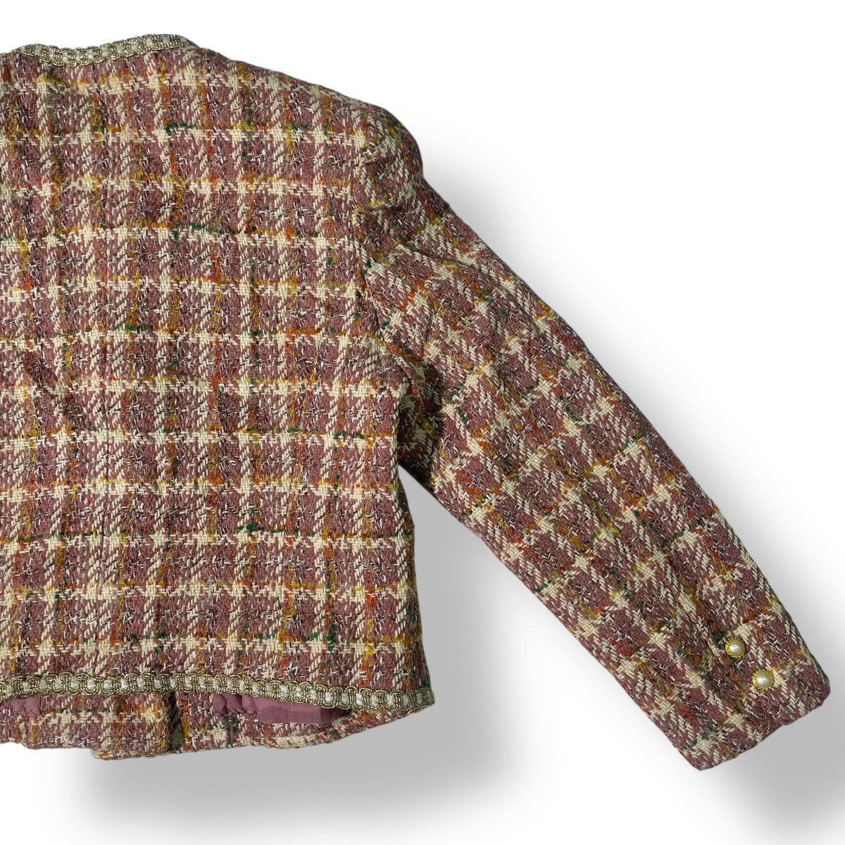 Christophe Lemaire Paul Lemaire Cropped Knitted Tweed Jacket Women Size XS / US 0-2 / IT 36-38 - 18 Thumbnail