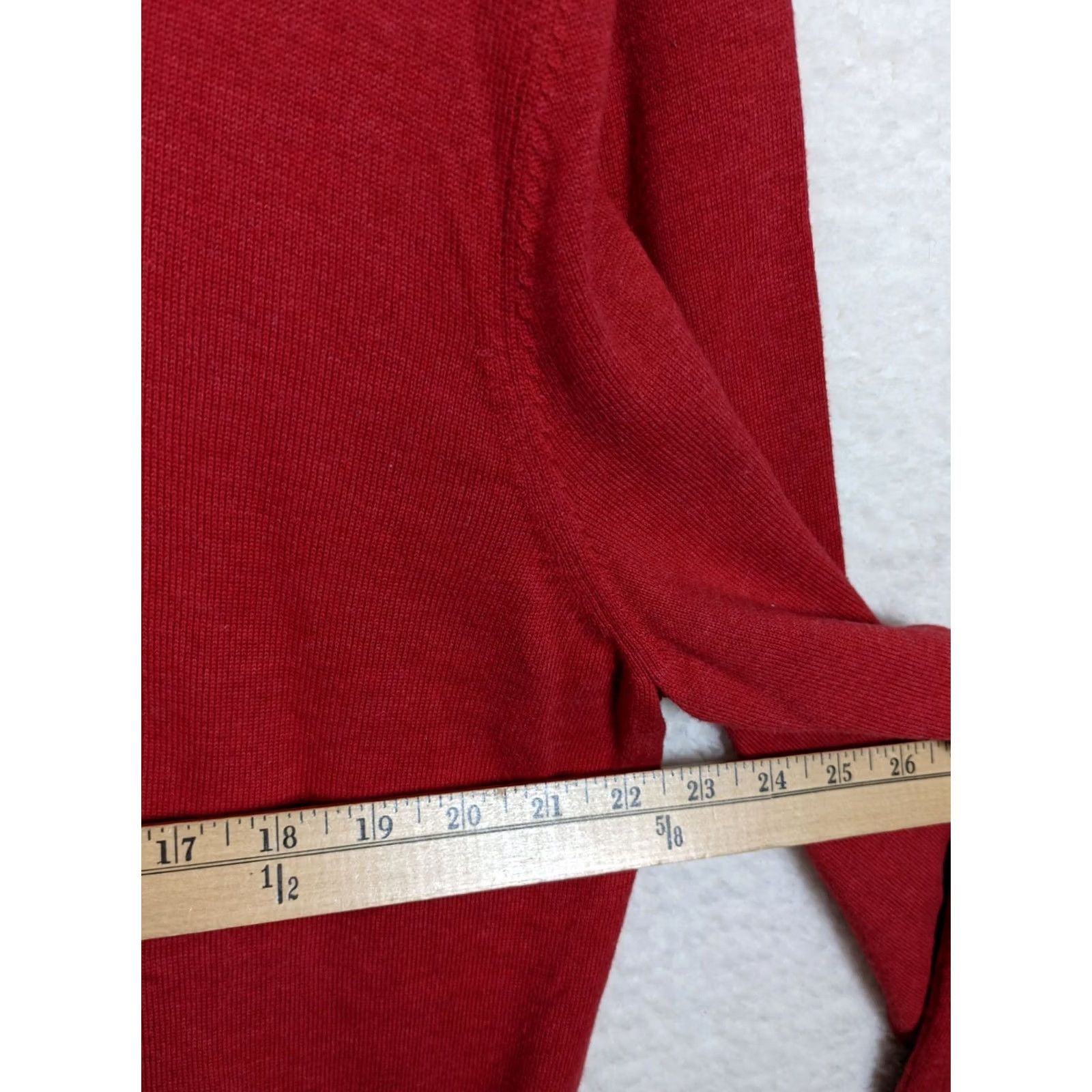 Brooks Brothers Brooks Brothers SUPIMA COTTON Crew Neck Mens Slim V-Neck Sweater XL Red Size US XL / EU 56 / 4 - 4 Thumbnail