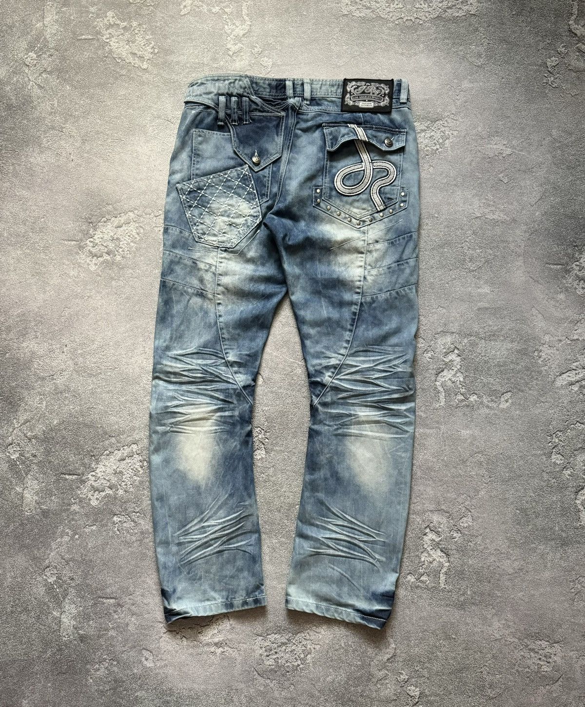Japanese Brand JapRag By Okusama zaniki cargo denim pant trouser Jean Japan Size US 38 / EU 54 - 13 Thumbnail