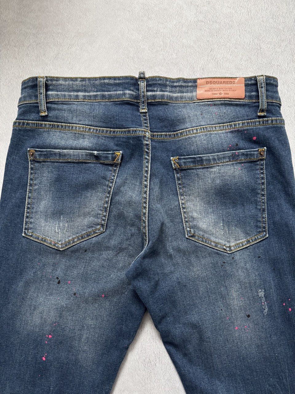 Dsquared2 Dsquared2 Denim Slim Jean Painted Jeans Size US 34 / EU 50 - 3 Thumbnail