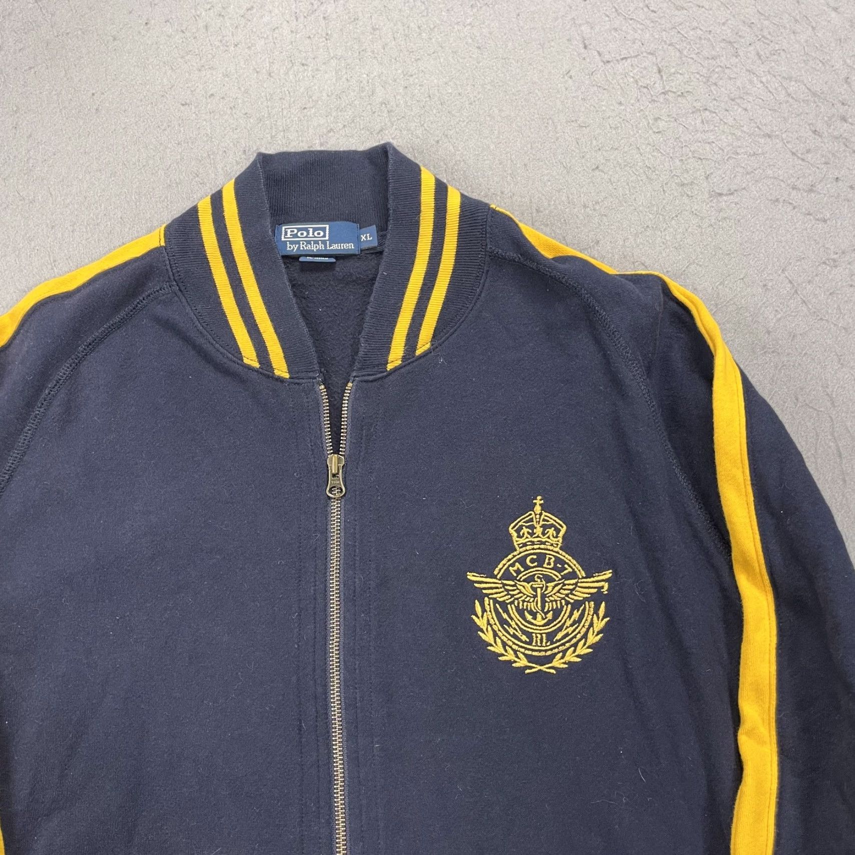 Polo Ralph Lauren VINTAGE Polo Ralph Lauren Jacket Mens XL Blue MCB-7 Full Zip Fleece Pony 90s Size US XL / EU 56 / 4 - 2 Thumbnail