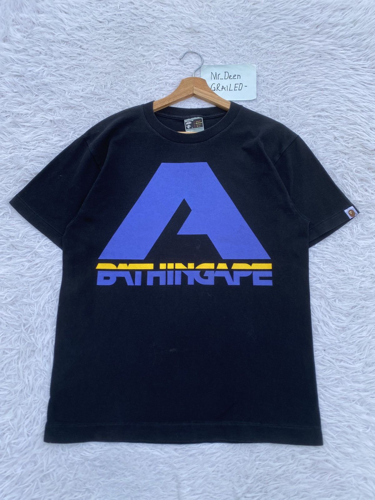Bape Rare Vintage A Bathing Ape Black Tshirt Ideograph Size US M / EU 48-50 / 2 - 1 Thumbnail