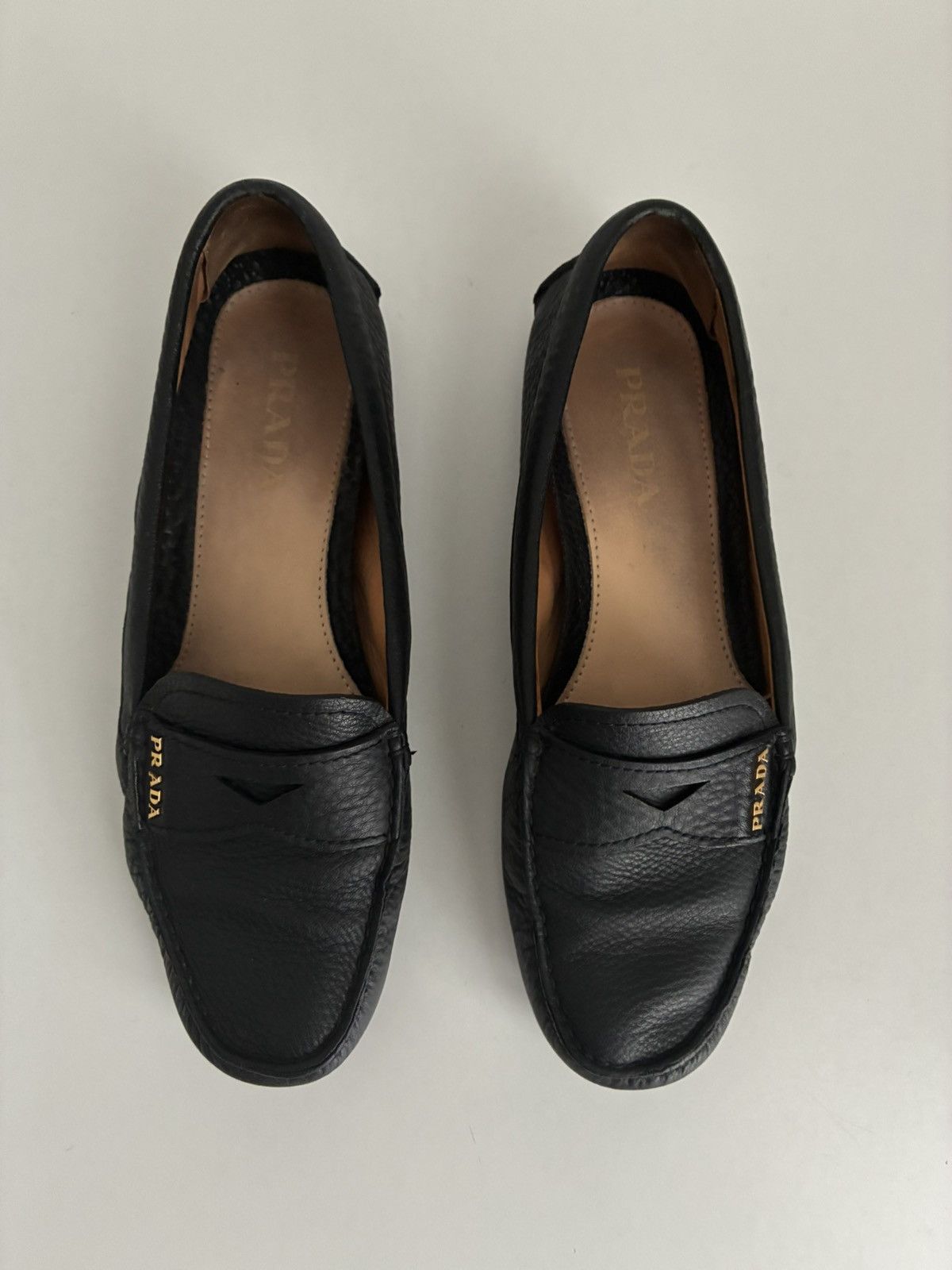 Prada Prada leather moccasins Italy luxury designer Size US 5.5 / IT 35.5 - 2 Thumbnail