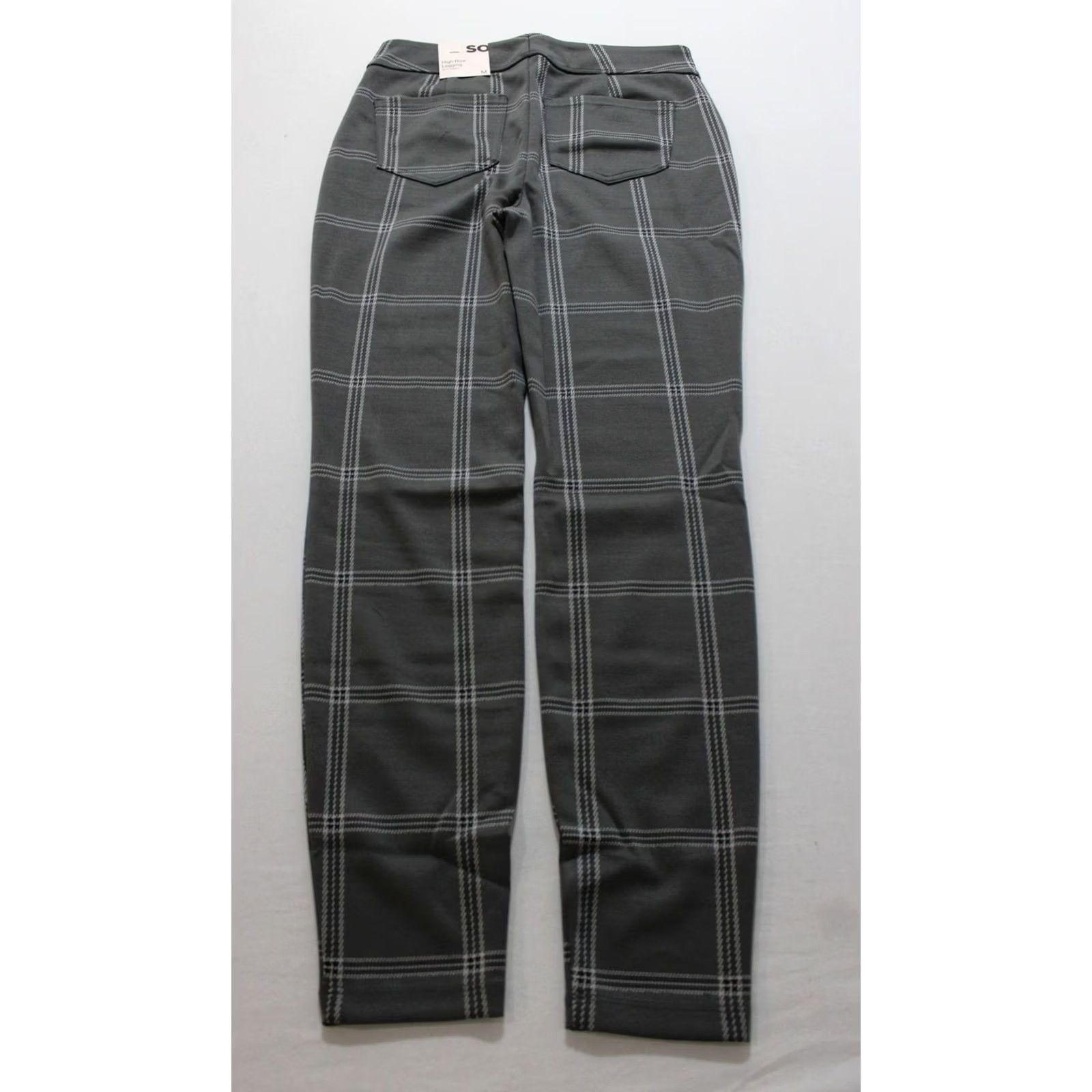 Vintage VINTAGE Sonoma Goods For Life Women's Hi-Rise Ponte Ankle Leggings CL8 Gray Plaid Medium Size 32" / US 10 / IT 46 - 3 Thumbnail