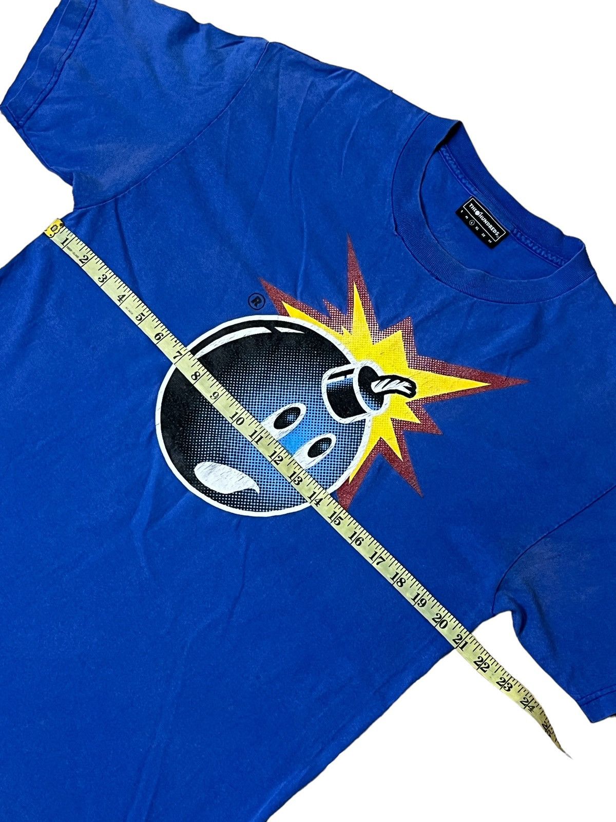 The Hundreds DISTRESSED🔥THE HUNDREDS BLUE FADED TEE SHIRT Size US L / EU 52-54 / 3 - 7 Thumbnail