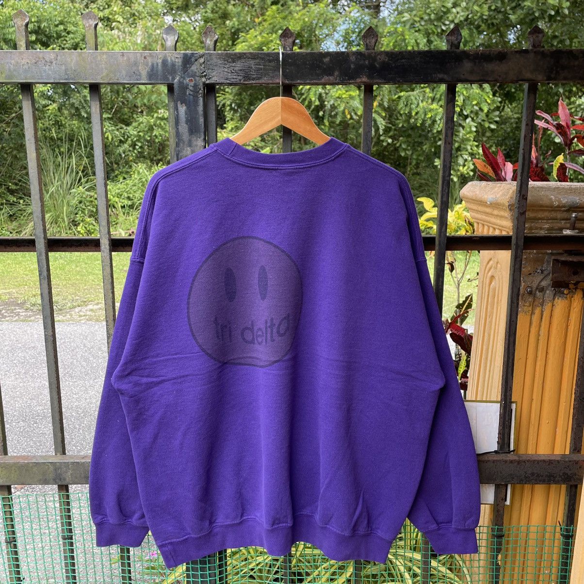Vintage 🔥Vintage 90s Tri Delta Big Image Pop Art Sweatshirts Size US XL / EU 56 / 4 - 2 Thumbnail