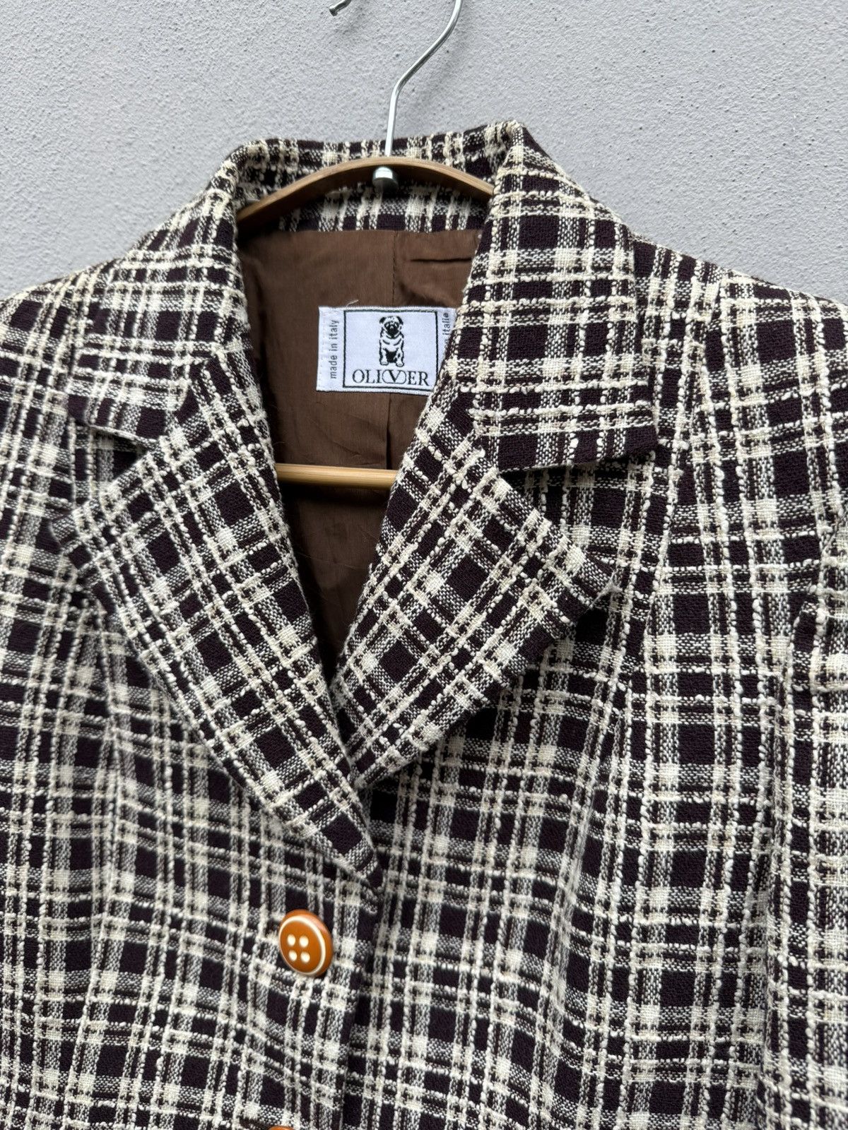 Valentino VALENTINO Double Collar Tweed Dice 🎲 Button Blazer Jacket Size M / US 6-8 / IT 42-44 - 2 Thumbnail