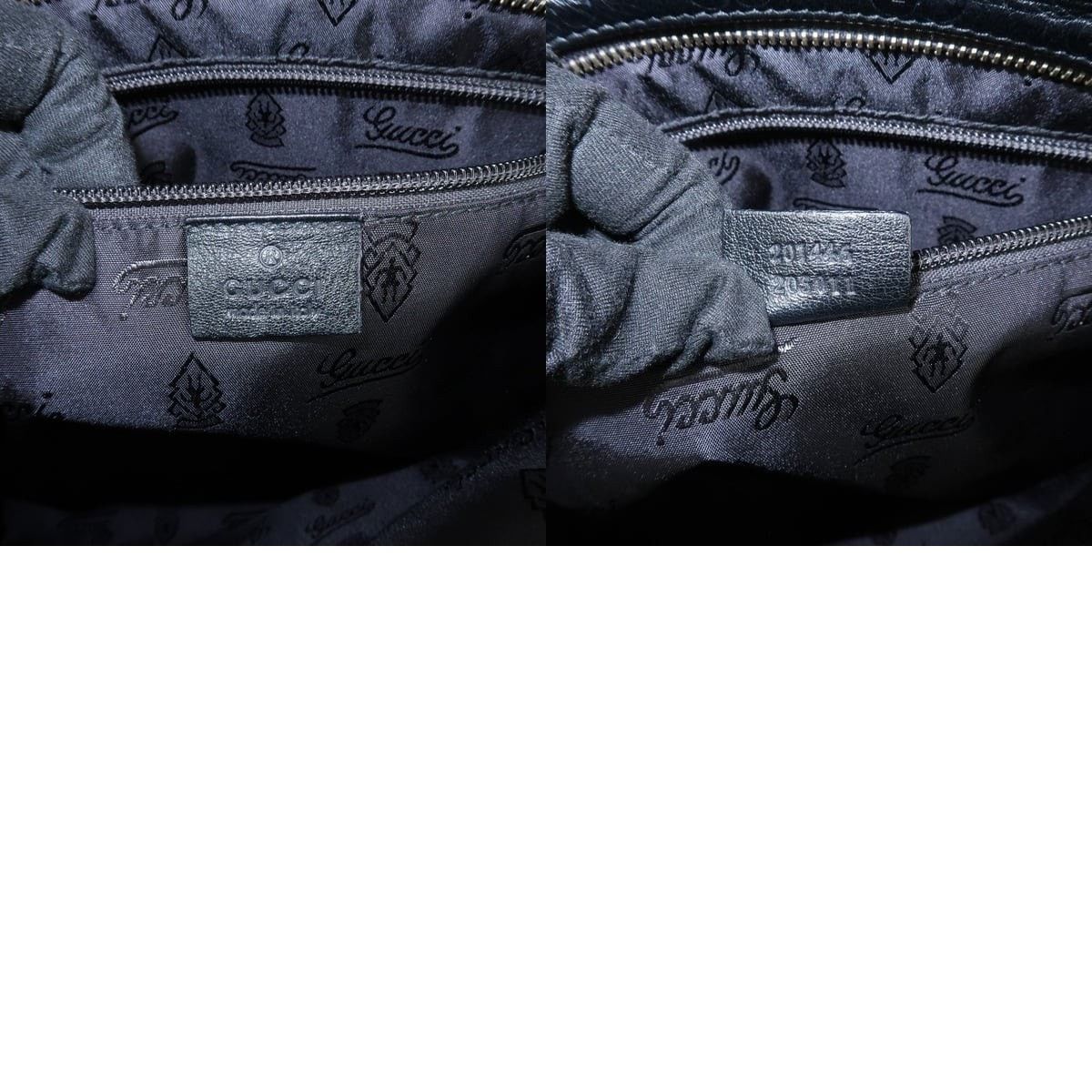 Gucci Gucci Guccissima Leather Crossbody Bag Black Size ONE SIZE - 8 Thumbnail