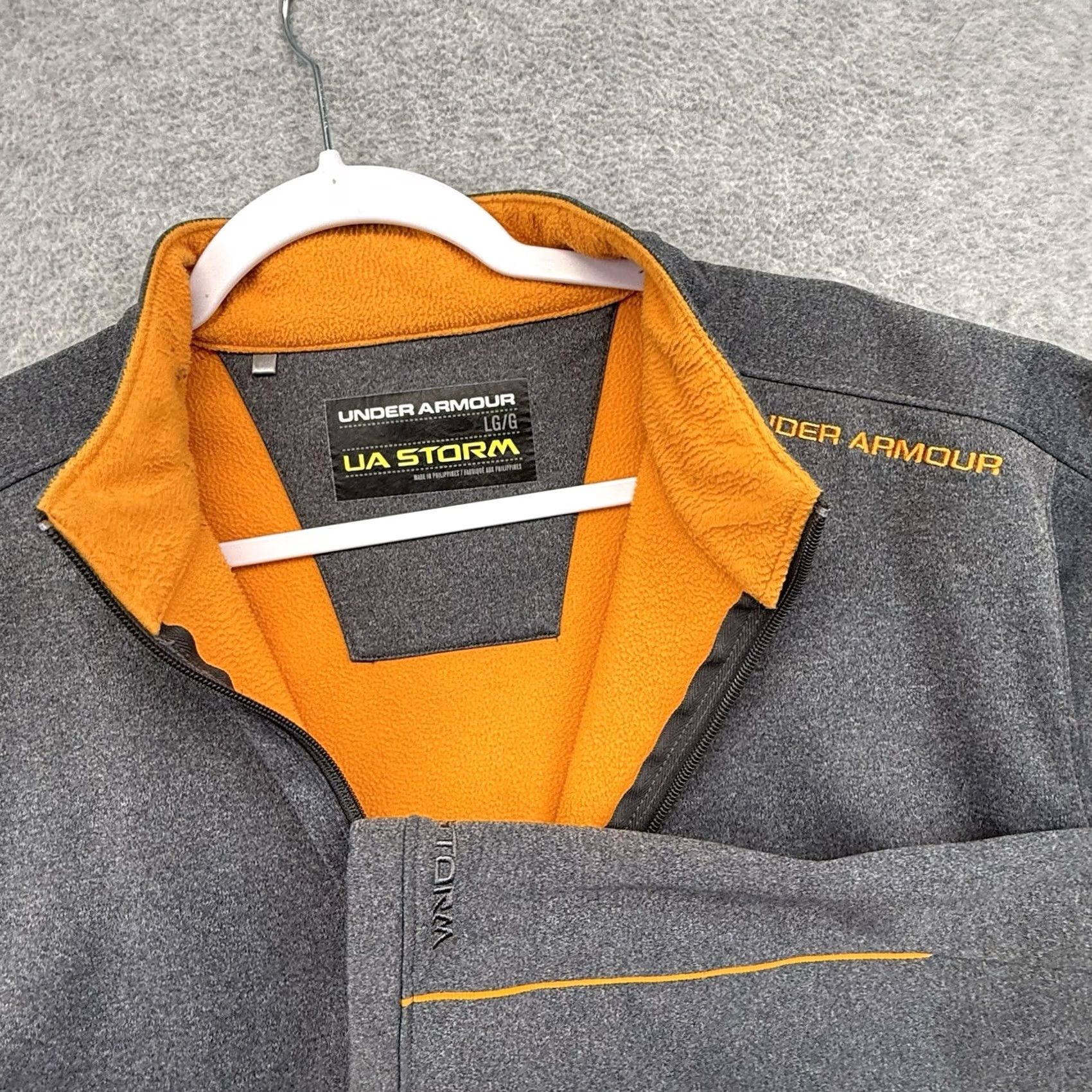 Under Armour Under Armour Storm Coldgear Golf Jacket Gray Fleece Lined 1/4 Zip L Mens Size US L / EU 52-54 / 3 - 6 Thumbnail