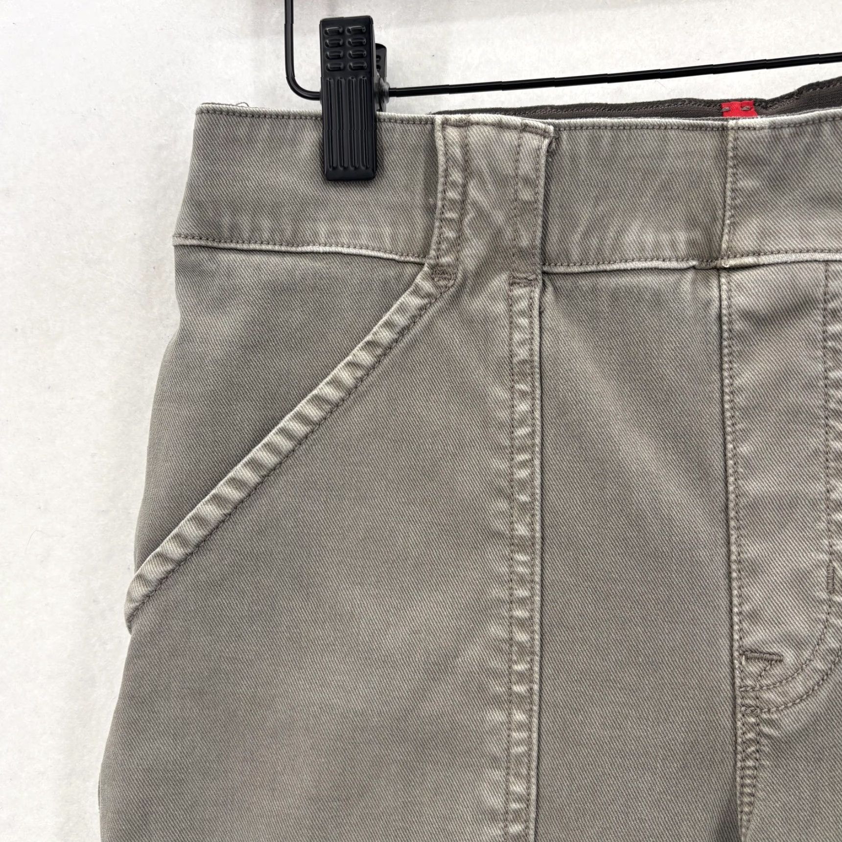 Spanx Spanx Perfect Stretch Twill Ankle Cargo Pants Womens Large Sage Green Pull On Pants Size 36" / US 14 / IT 50 - 3 Thumbnail